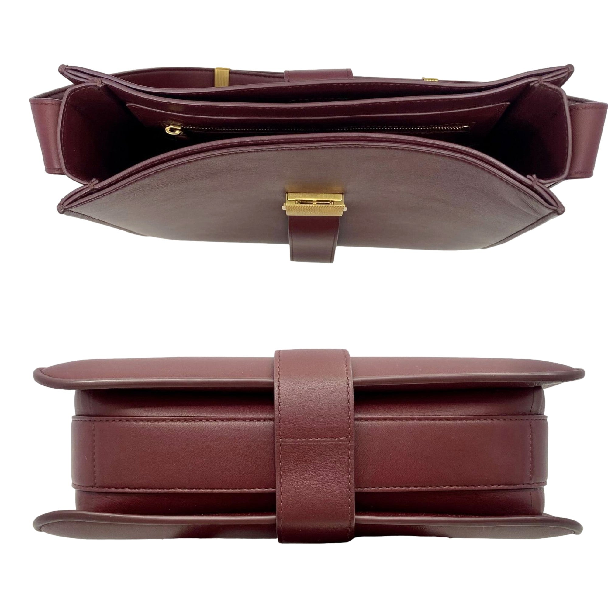 Stylish Women's Shoulder Bag - Bottega Veneta Marie in Bordeaux Red