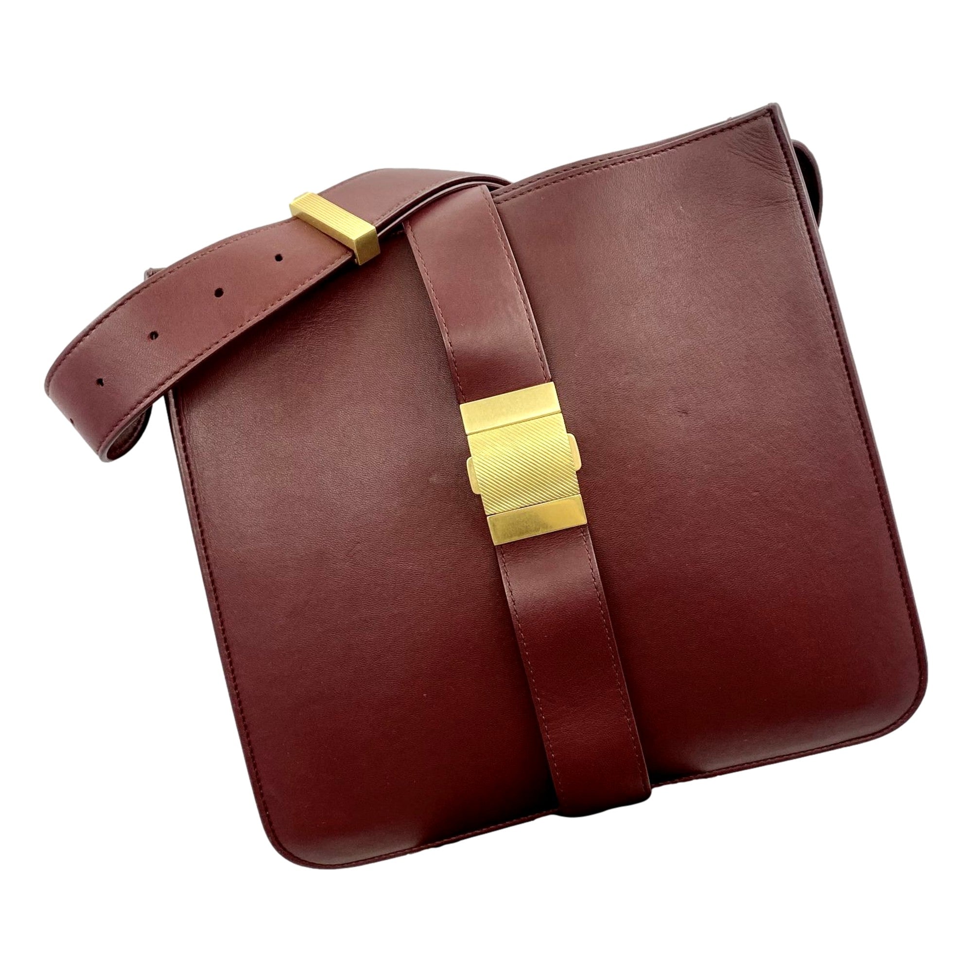 Stylish Women's Shoulder Bag - Bottega Veneta Marie in Bordeaux Red