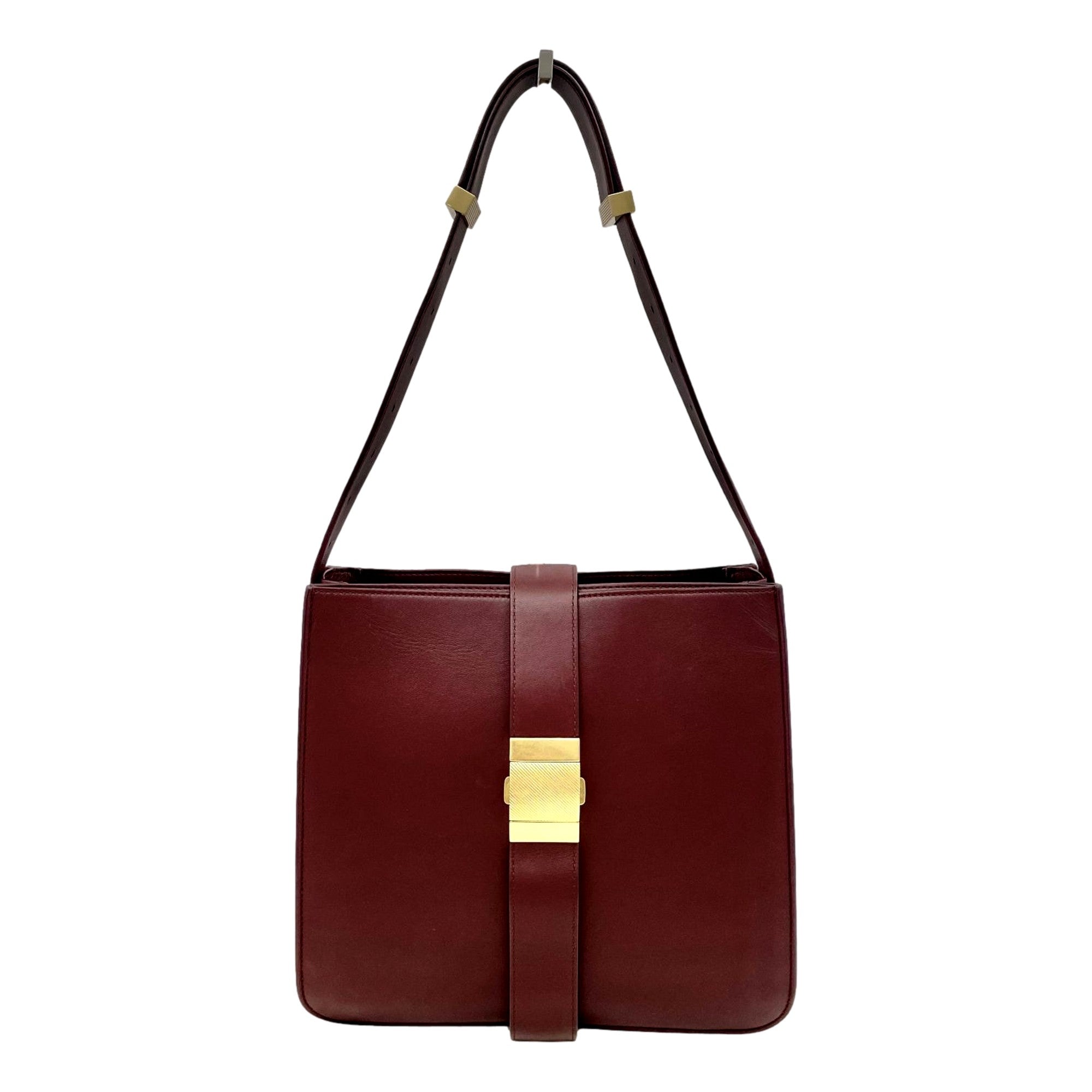 Stylish Women's Shoulder Bag - Bottega Veneta Marie in Bordeaux Red