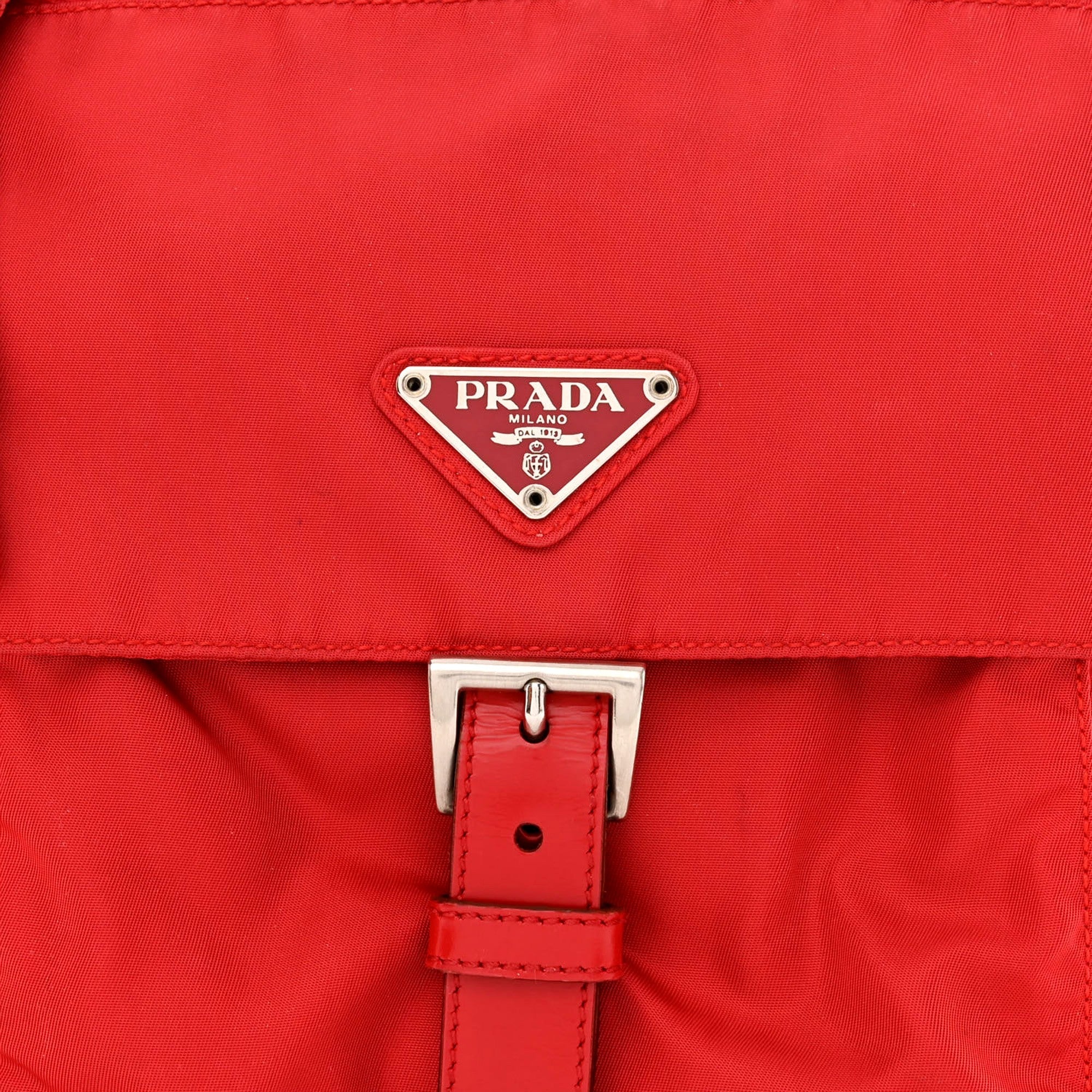 Medium Red Messenger Bag - Stylish Prada Nylon Bag for Every Day Use