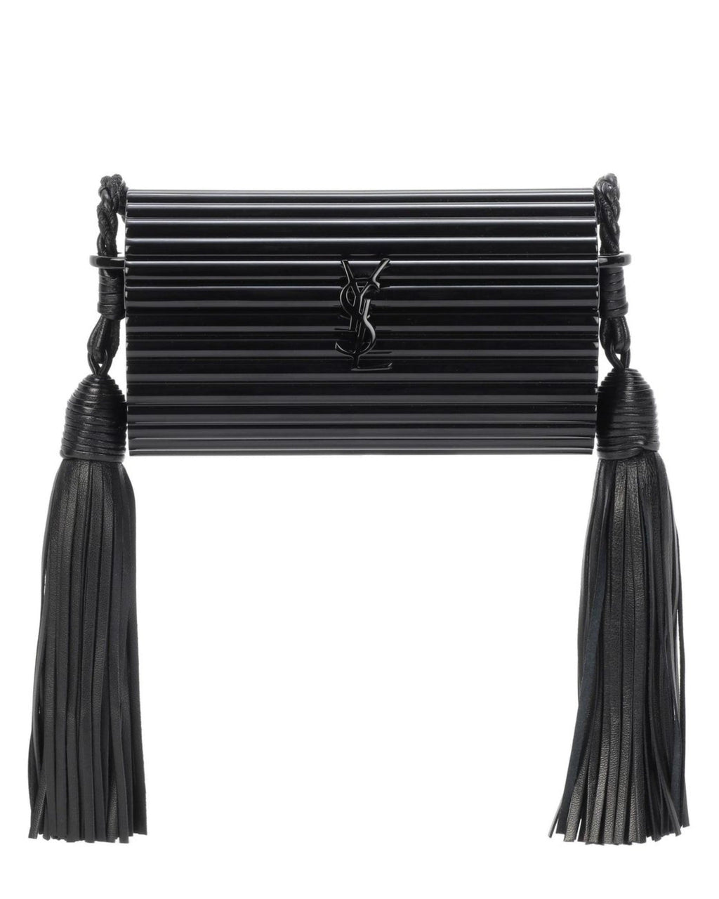 Saint Laurent Black Plexiglass Opium Box Bag - Luxury & Elegance