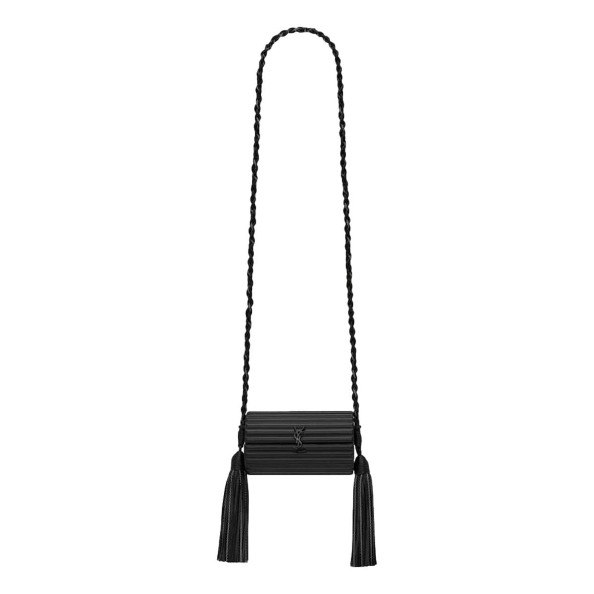 Saint Laurent Black Plexiglass Opium Box Bag - Luxury & Elegance