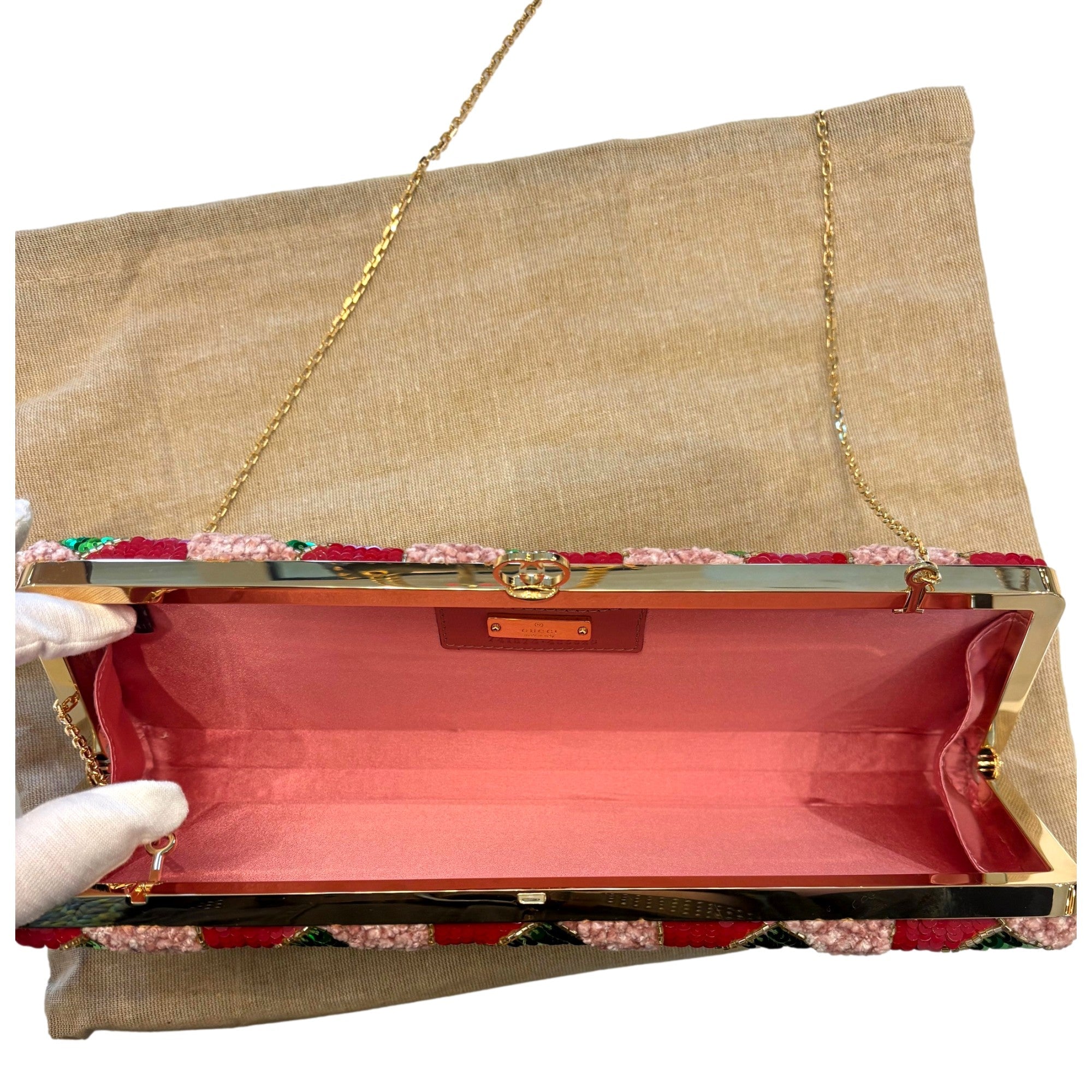 Gucci Broadway Sequined Crystal Bag - Glamorous Evening Essential