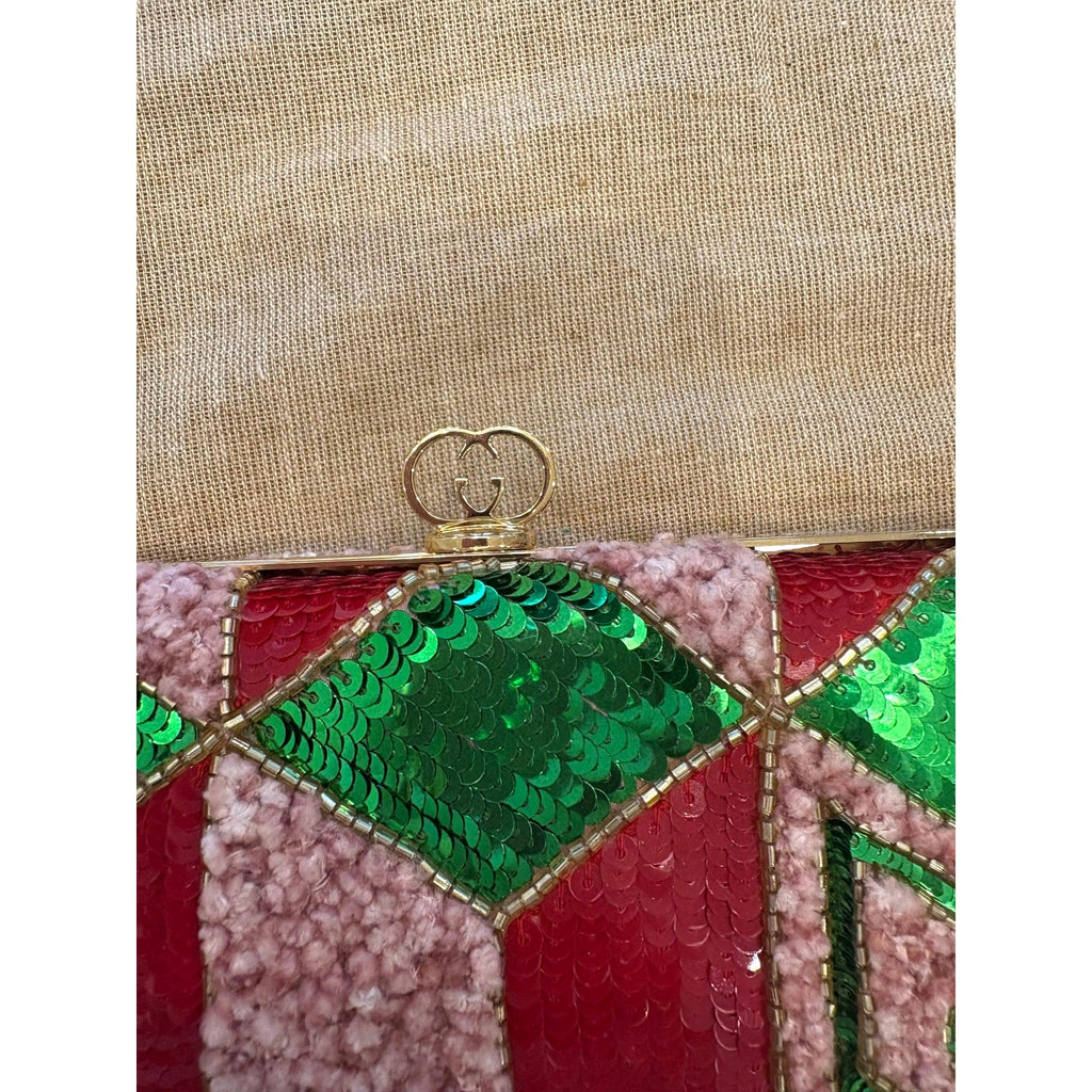 Gucci Broadway Sequined Crystal Bag - Glamorous Evening Essential