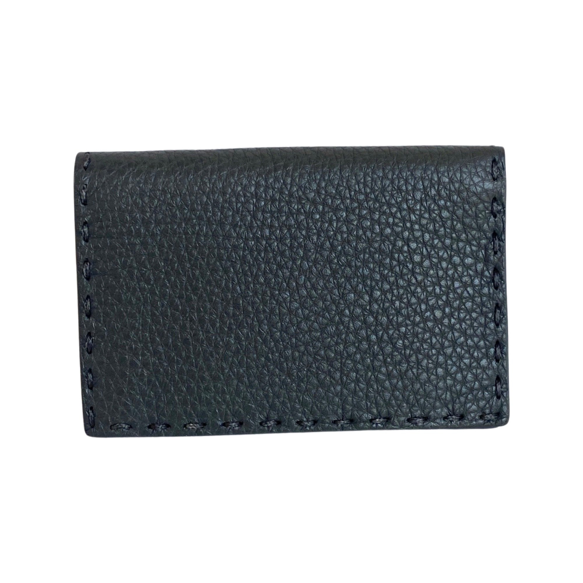 Fendi Selleria Gray Calf Leather Bifold Wallet - Timeless Luxury -  