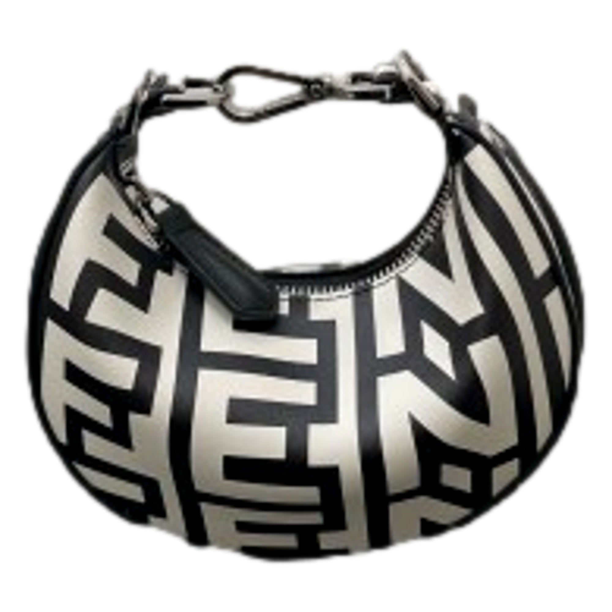 Fendi Hobo Bag: Stylish Black & White Fendi Handbag Collaboration