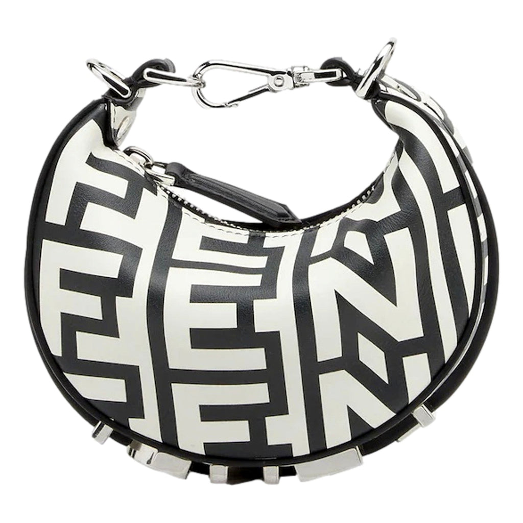 Fendi Hobo Bag: Stylish Black & White Fendi Handbag Collaboration