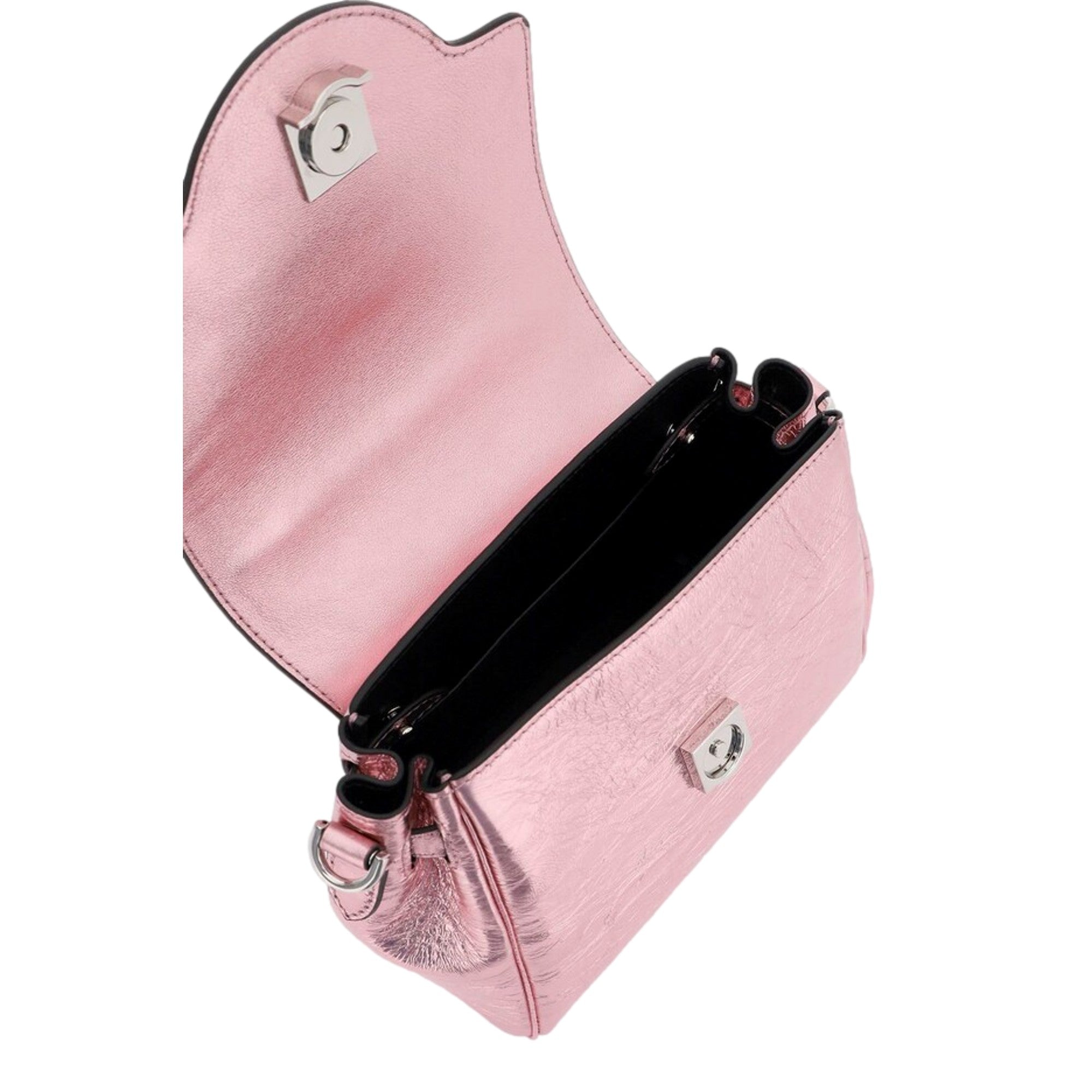 Top Handle Bag: Versace Pink Bag - Elegant & Chic Statement Piece