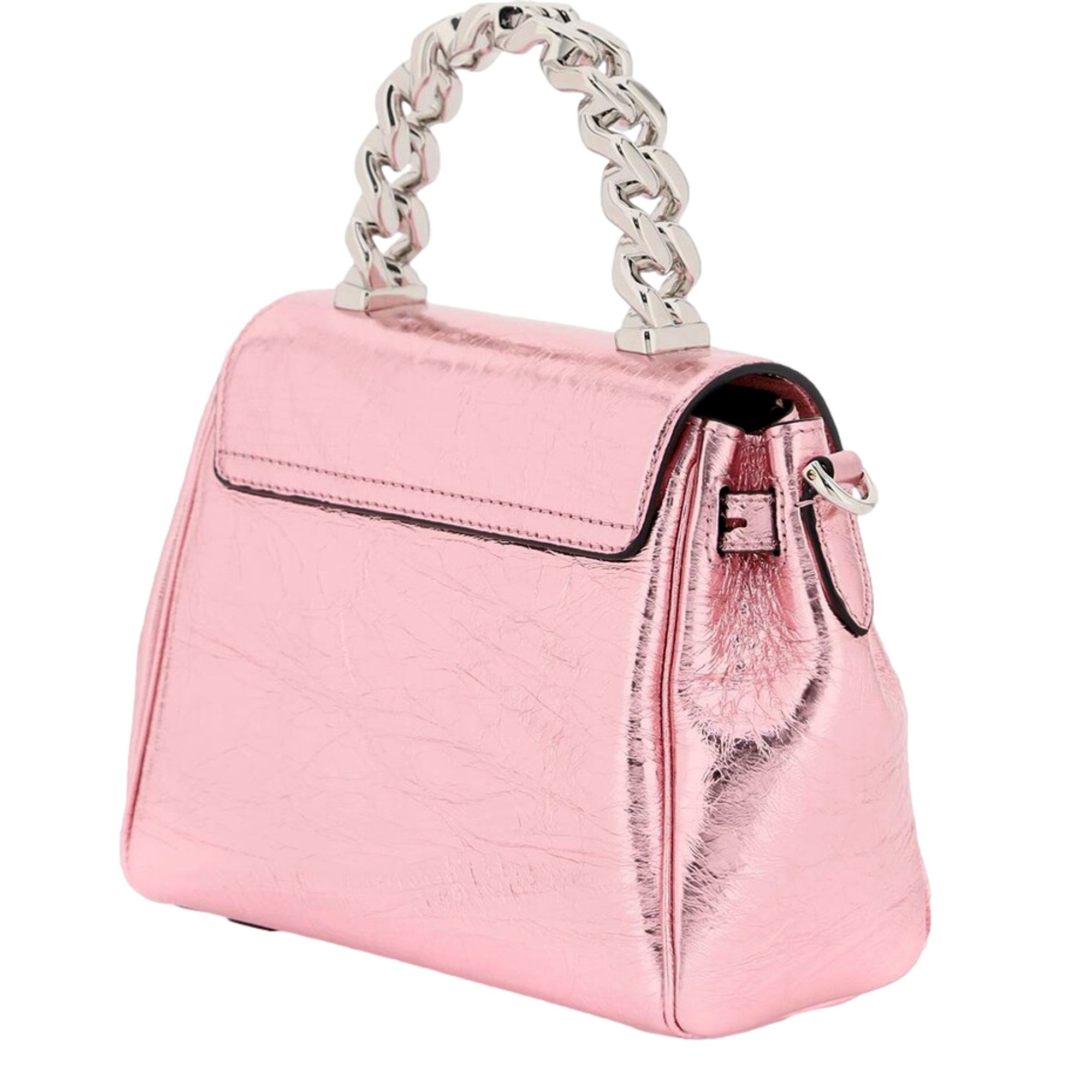 Top Handle Bag: Versace Pink Bag - Elegant & Chic Statement Piece