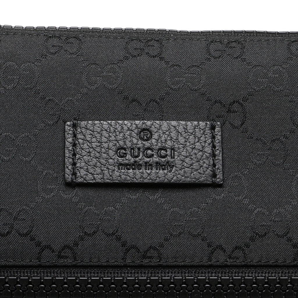Gucci Unisex GG Black Canvas Messenger Bag - Stylish & Functional