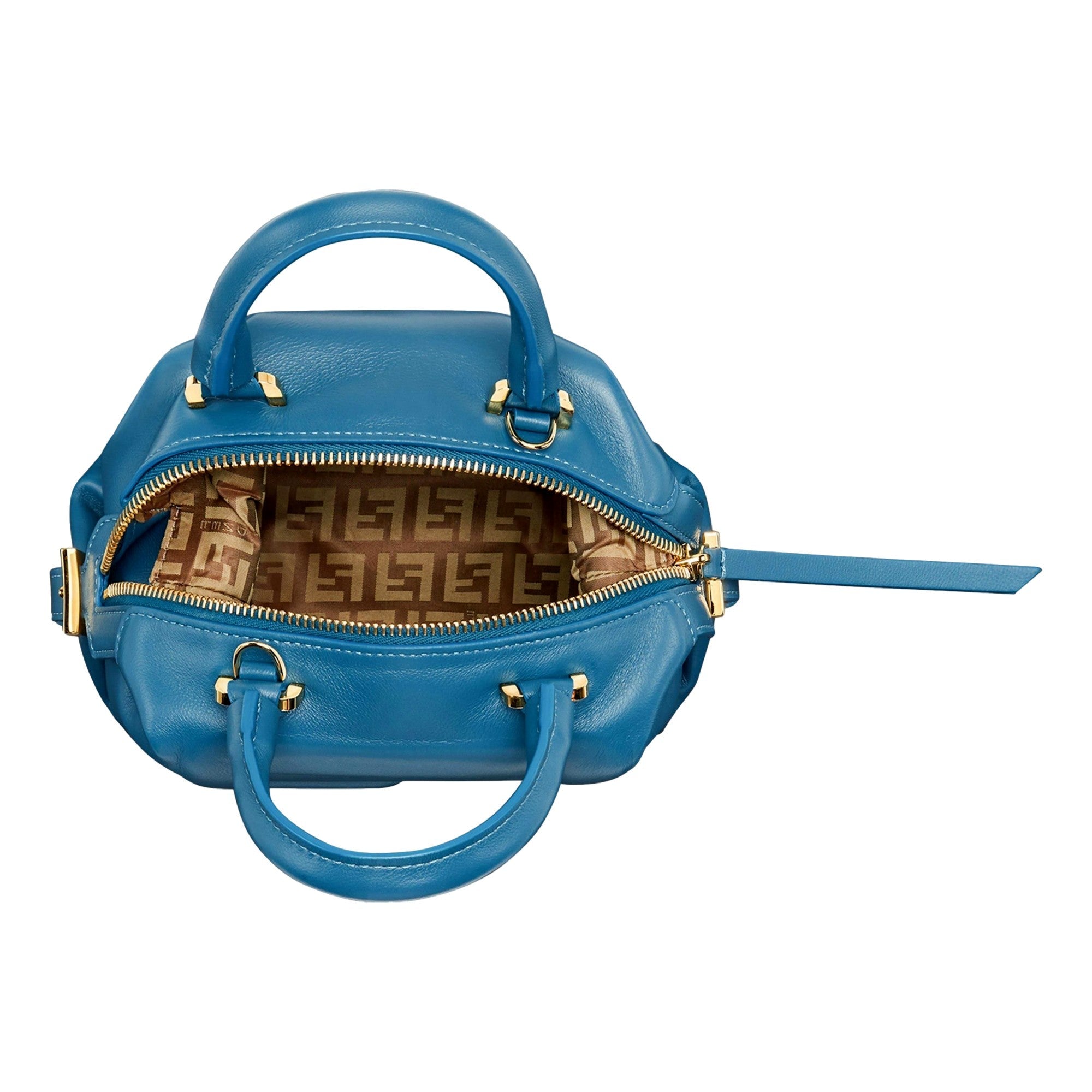 Crossbody Bag, Blue Handbag: FENDI FF Cube Women's Handbag Luxury