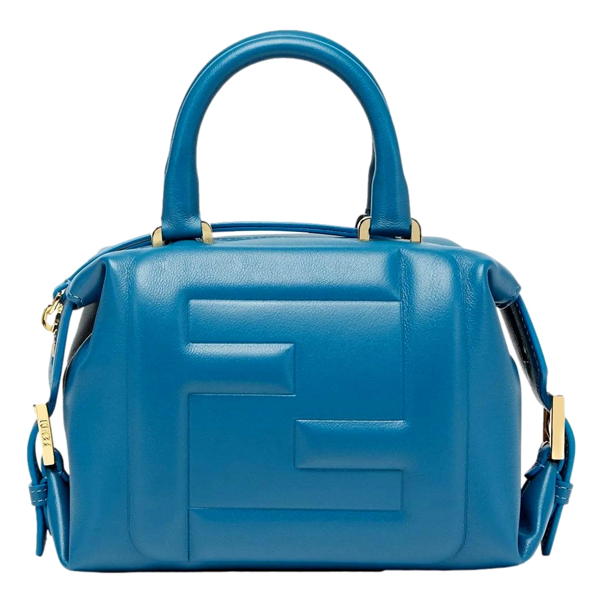 Crossbody Bag, Blue Handbag: FENDI FF Cube Women's Handbag Luxury