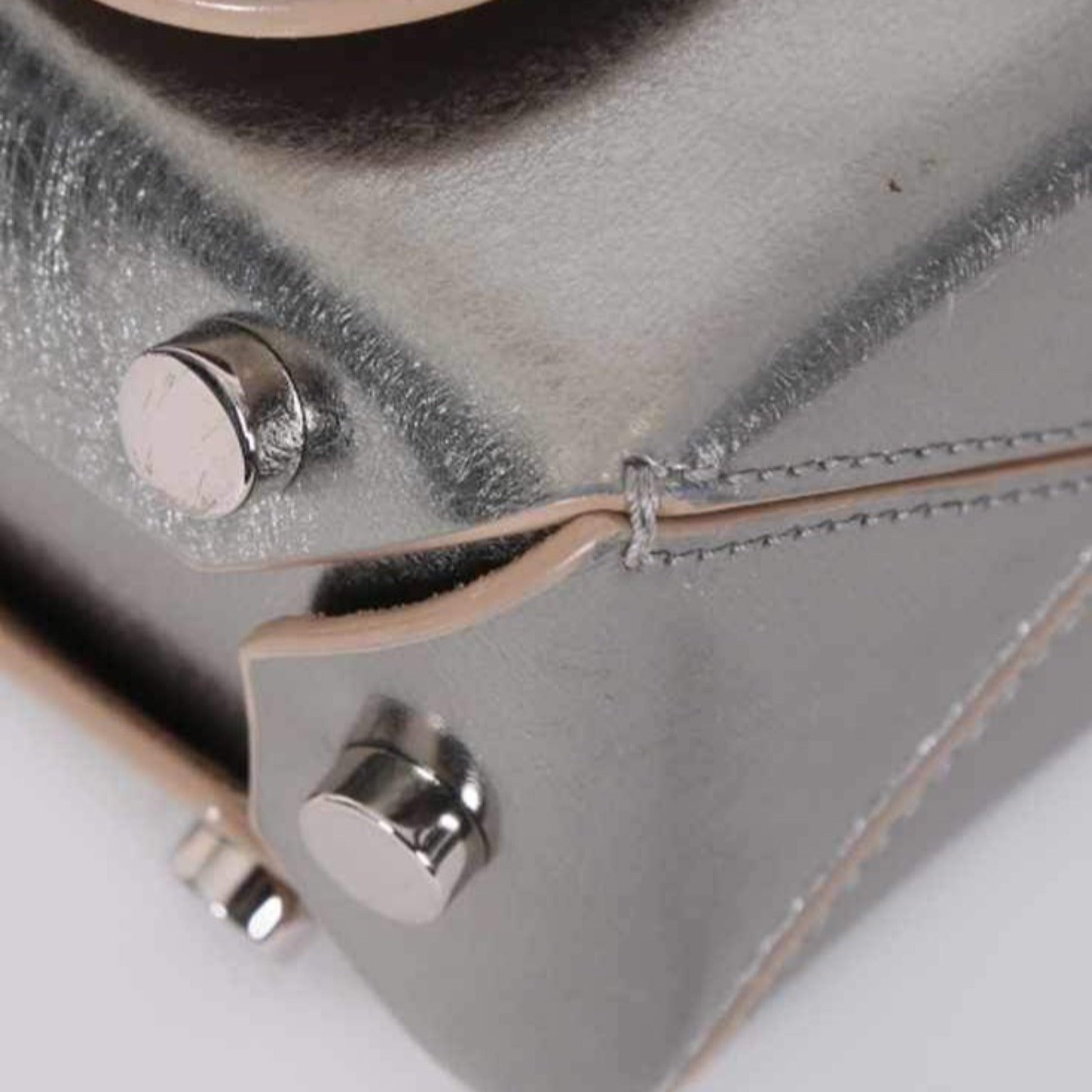 Jimmy Choo Metallic Silver Lockett Crossbody Bag - Chic & Versatile