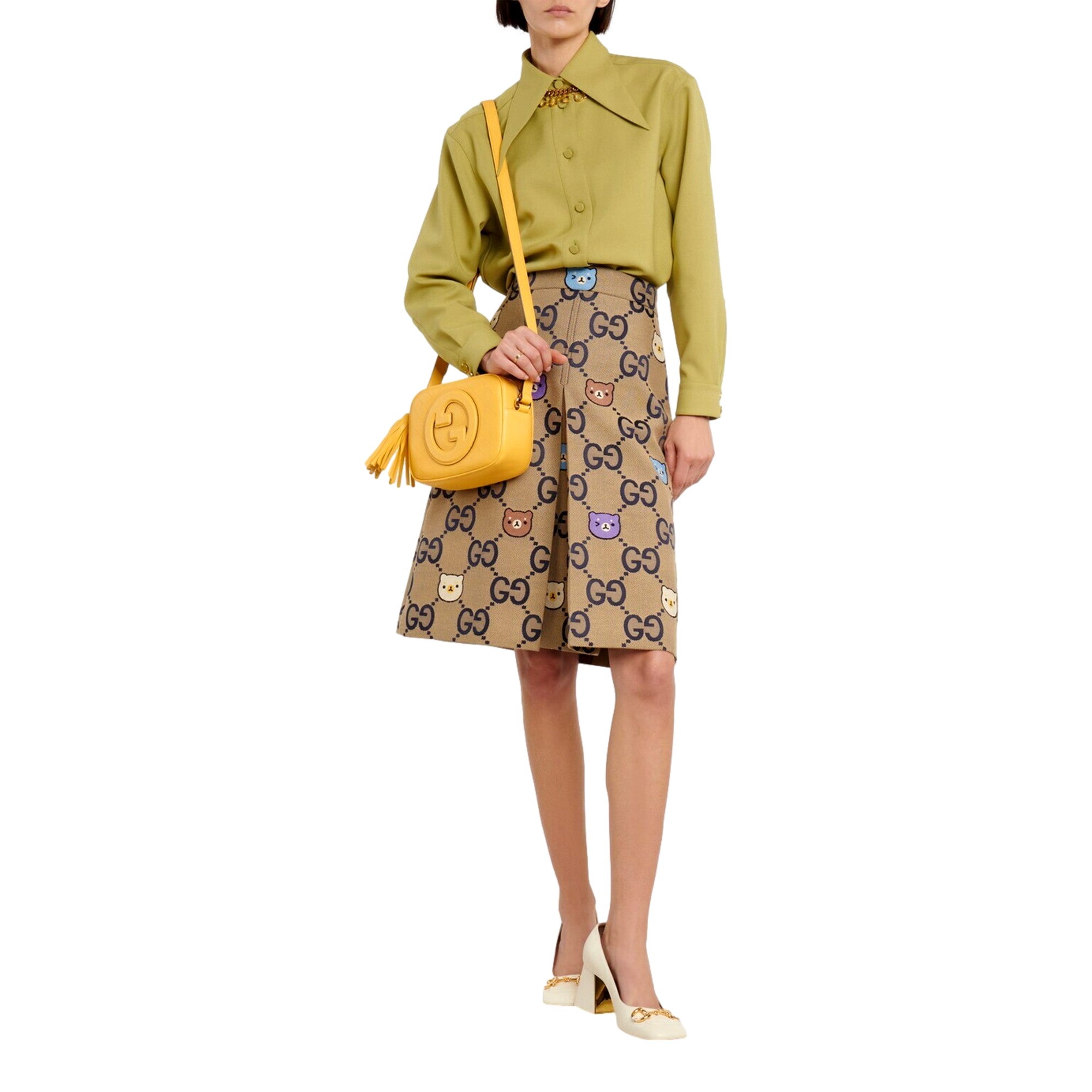 Gucci Blondie Yellow Crossbody - Stylish Luxury Handbag for