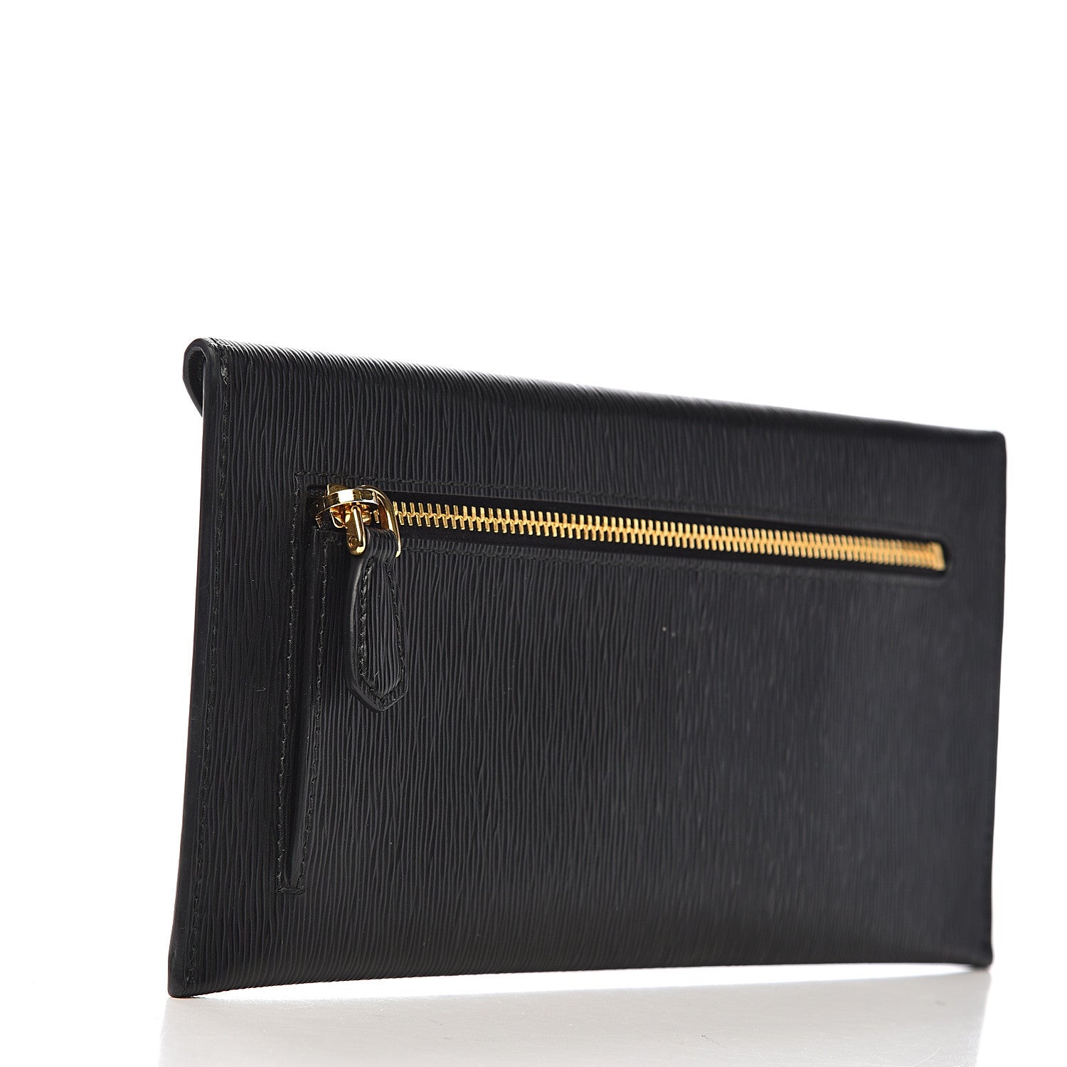 Prada Black Leather Long Wallet - Sleek, Stylish, & Functional Design