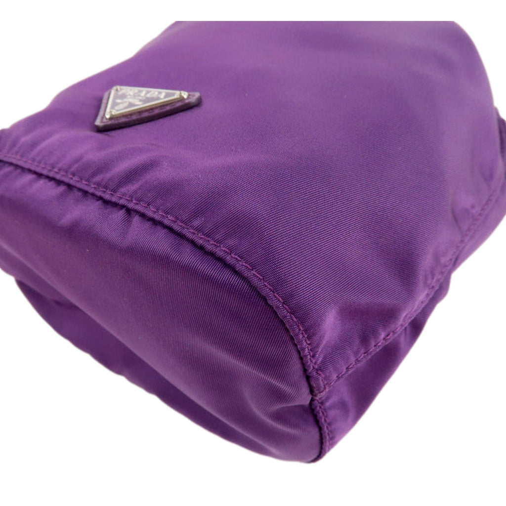 Prada Purple Nylon Bucket Bag - Stylish, Versatile & Durable