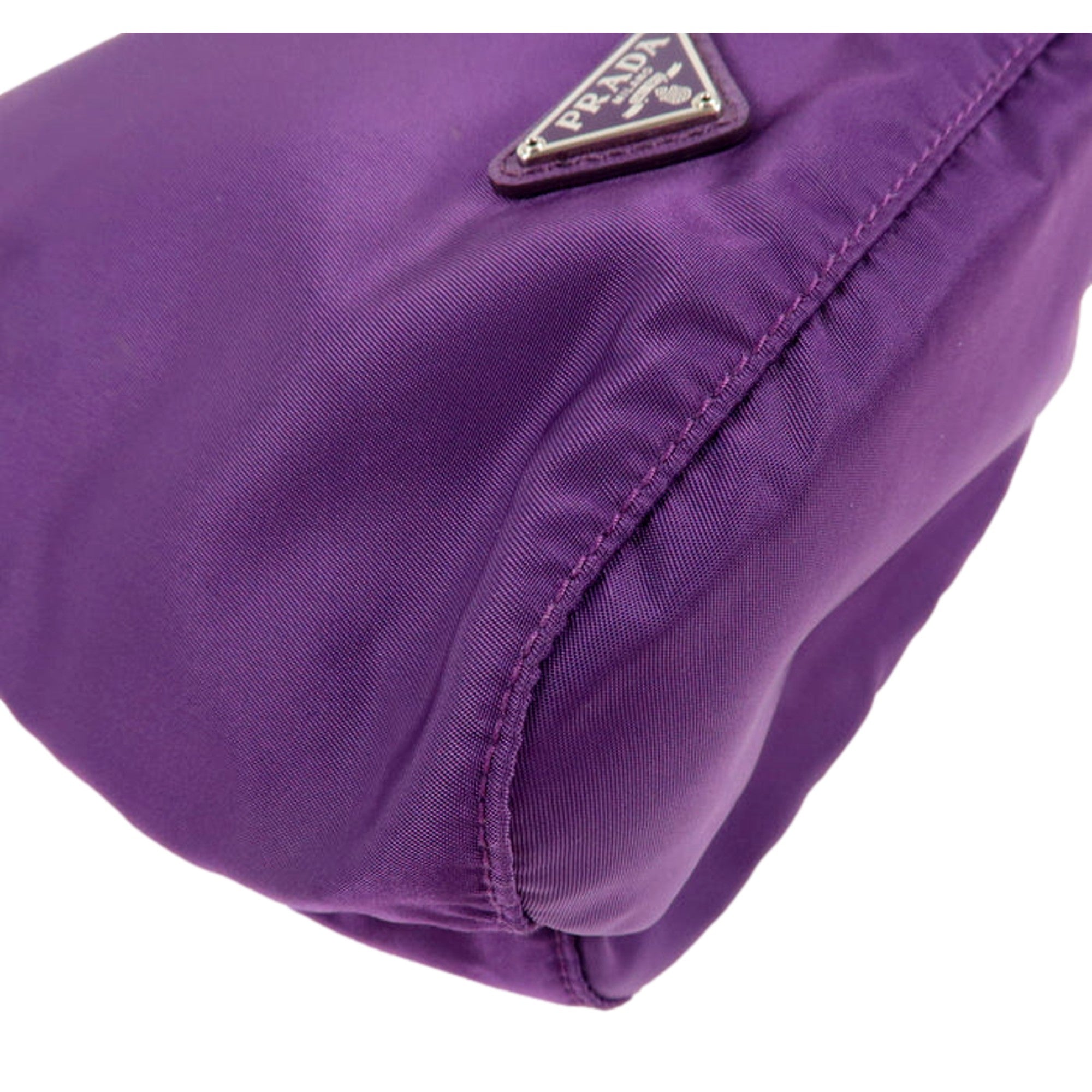 Prada Purple Nylon Bucket Bag - Stylish, Versatile & Durable