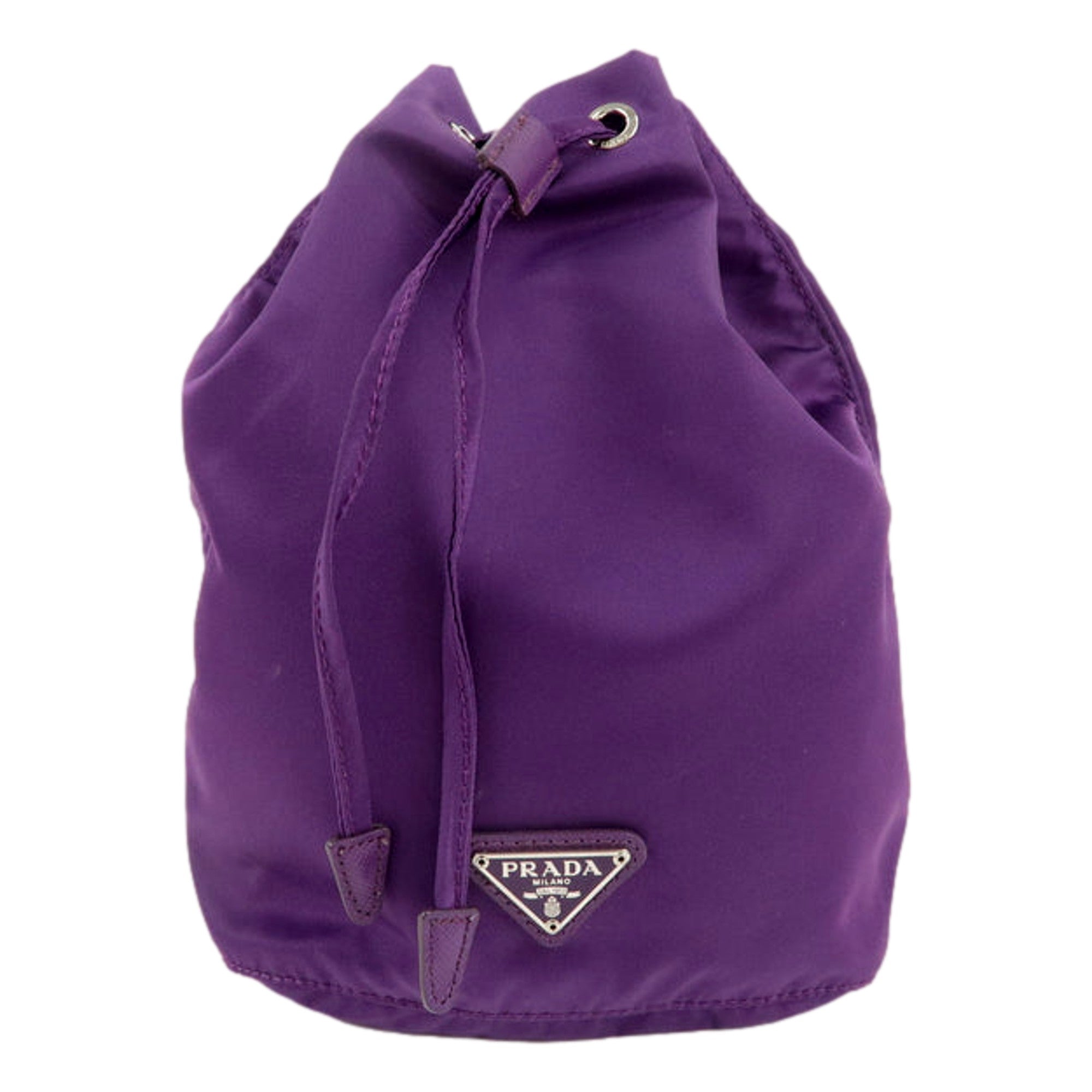 Prada Purple Nylon Bucket Bag - Stylish, Versatile & Durable