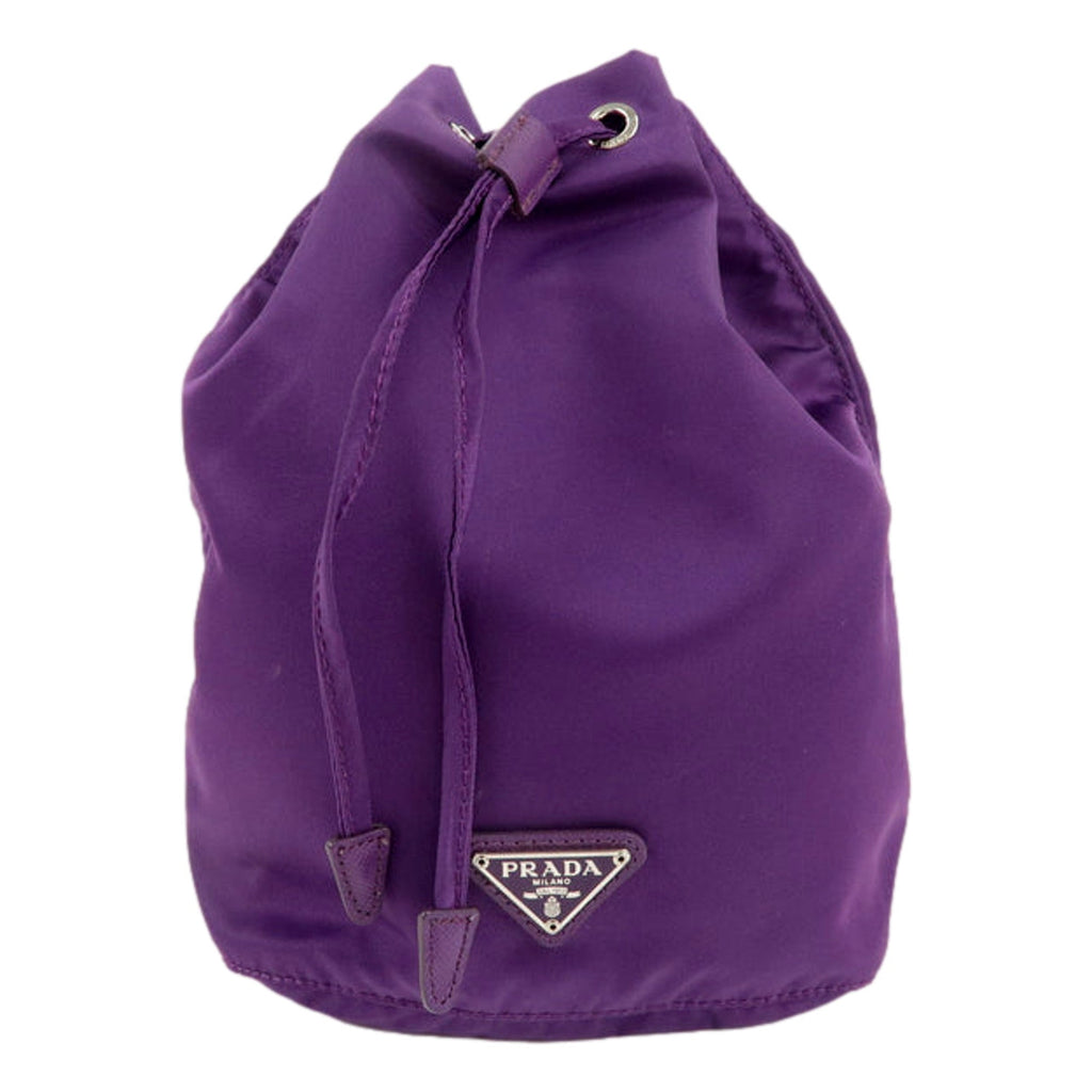 Prada Purple Nylon Bucket Bag - Stylish, Versatile & Durable