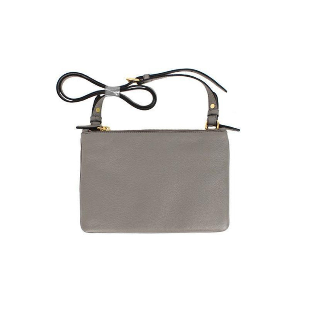 Prada Vitello Phenix Gray Crossbody - Chic Design, Ample Space