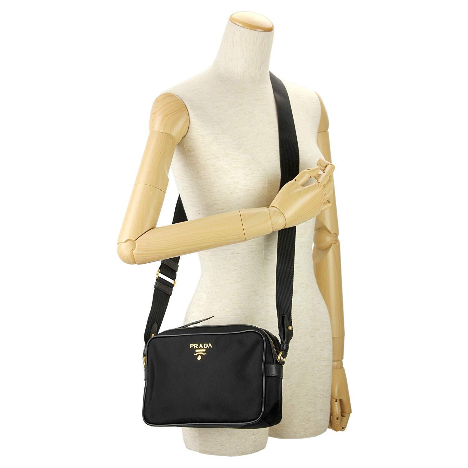 Prada Black Tessuto Nylon Crossbody - Chic & Practical Everyday Bag