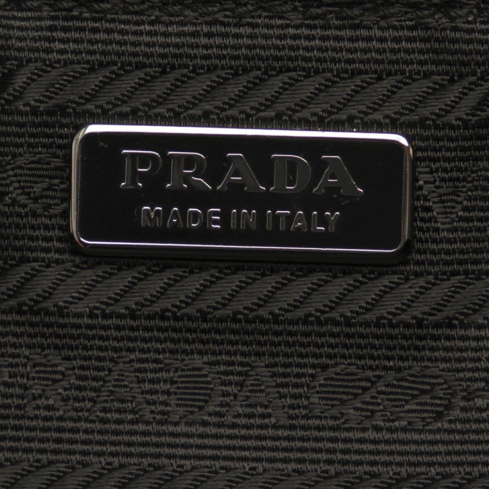 Prada Black Tessuto Nylon Wristlet Clutch - Sleek & Functional Design