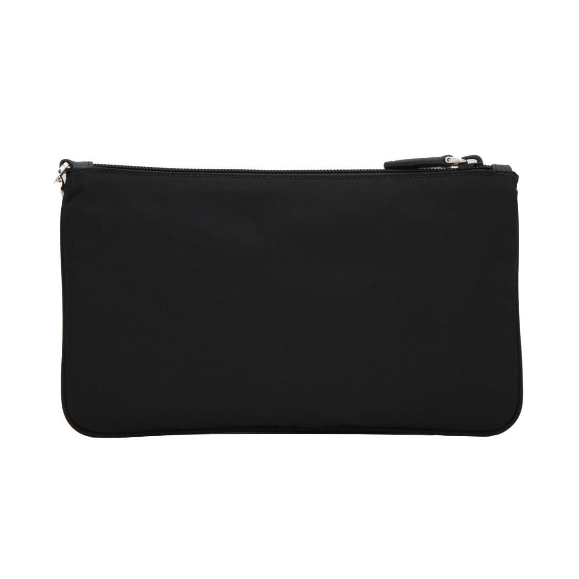 Prada Black Tessuto Nylon Wristlet Clutch - Sleek & Functional Design