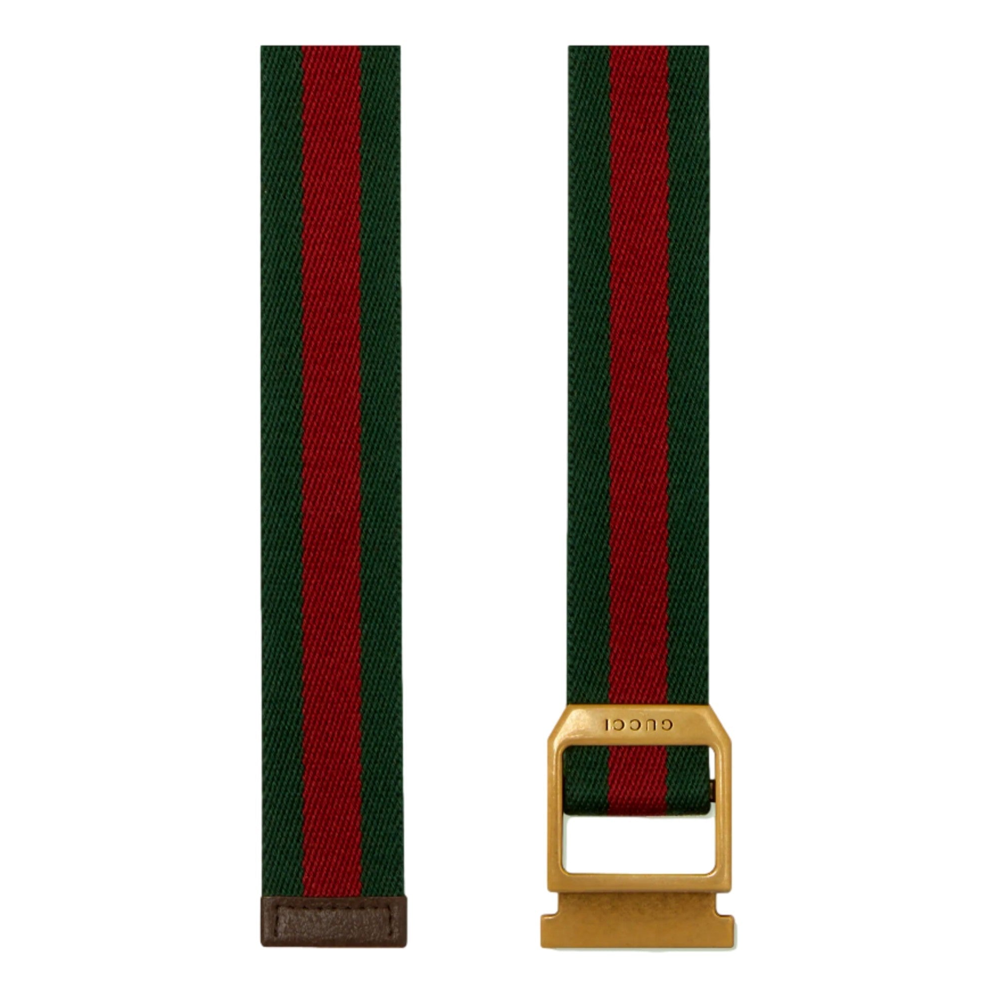 Gucci Web Stripe Belt – Iconic Red & Green Canvas, Size 75/30