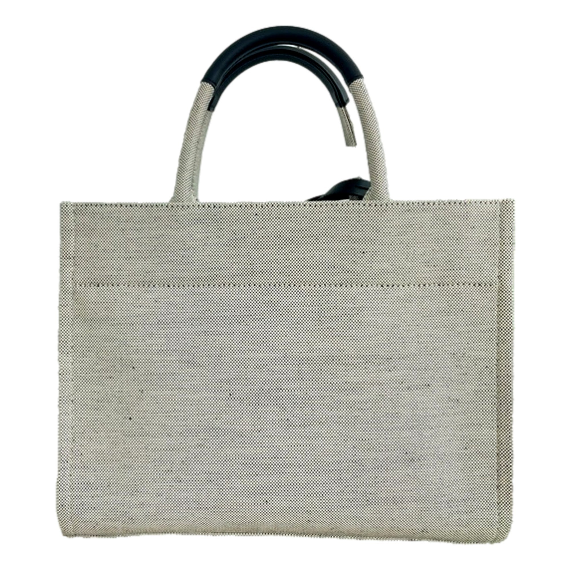 Versace Studded Tote Bag - Luxury Ecru Canvas Bag for Any Occasion