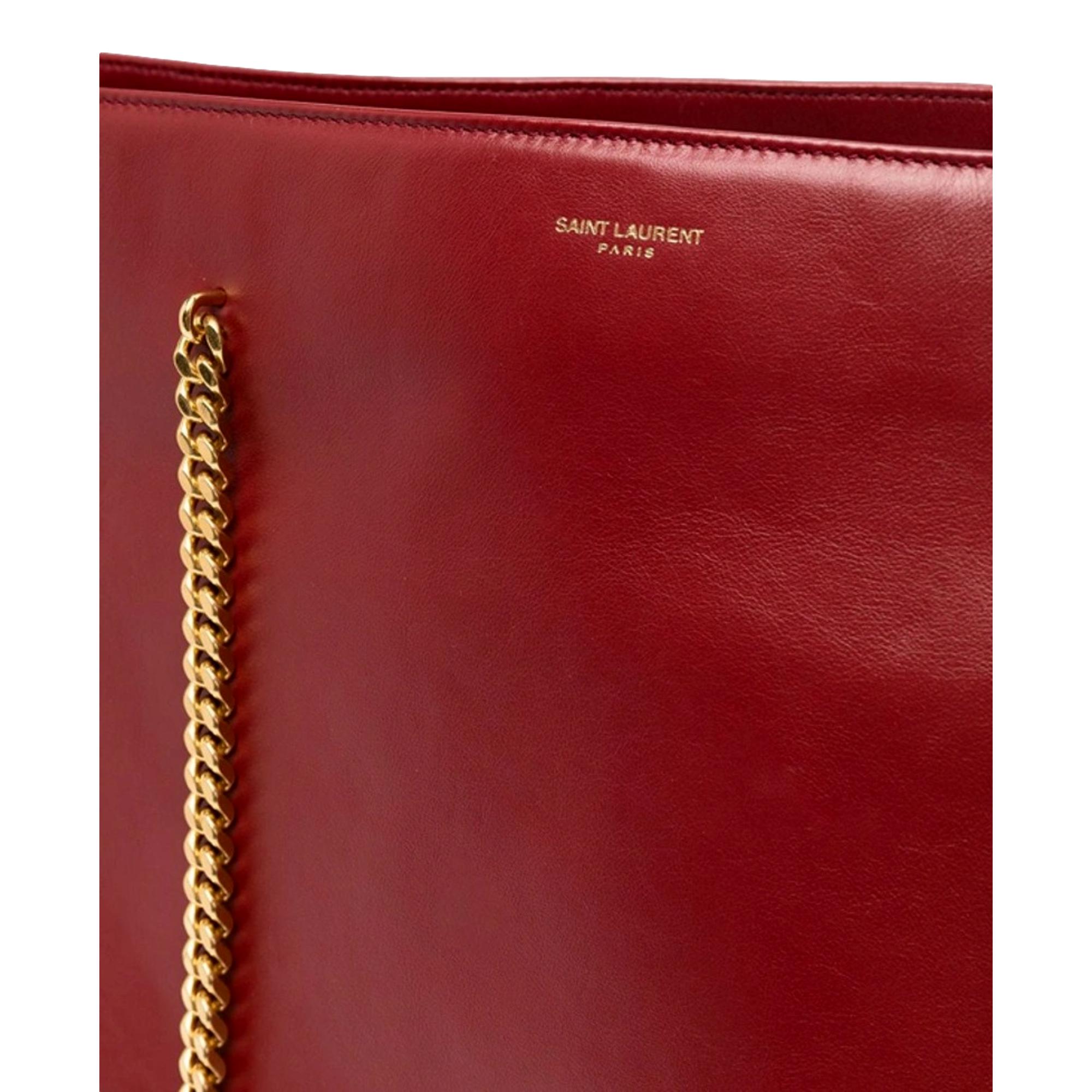 Saint Laurent Sloan Lux Tote Bag: Leather Shoulder Elegance