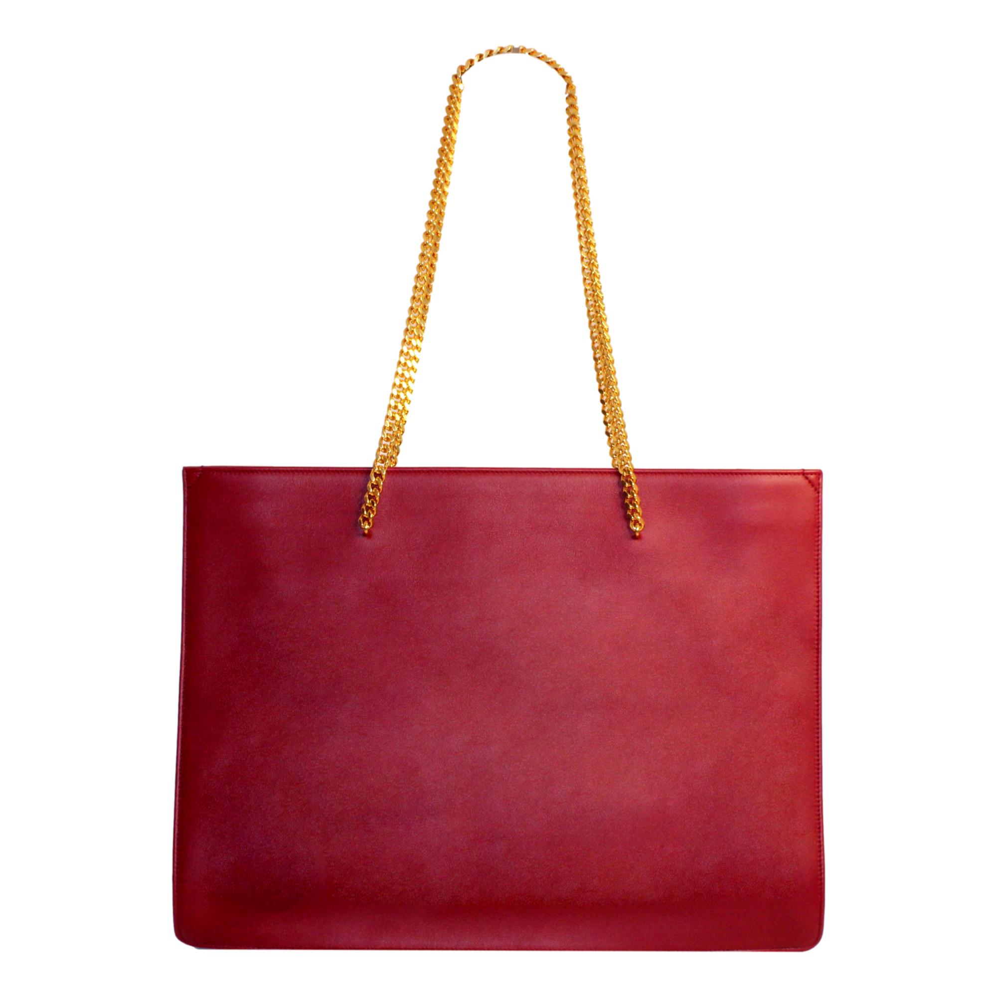 Saint Laurent Sloan Lux Tote Bag: Leather Shoulder Elegance