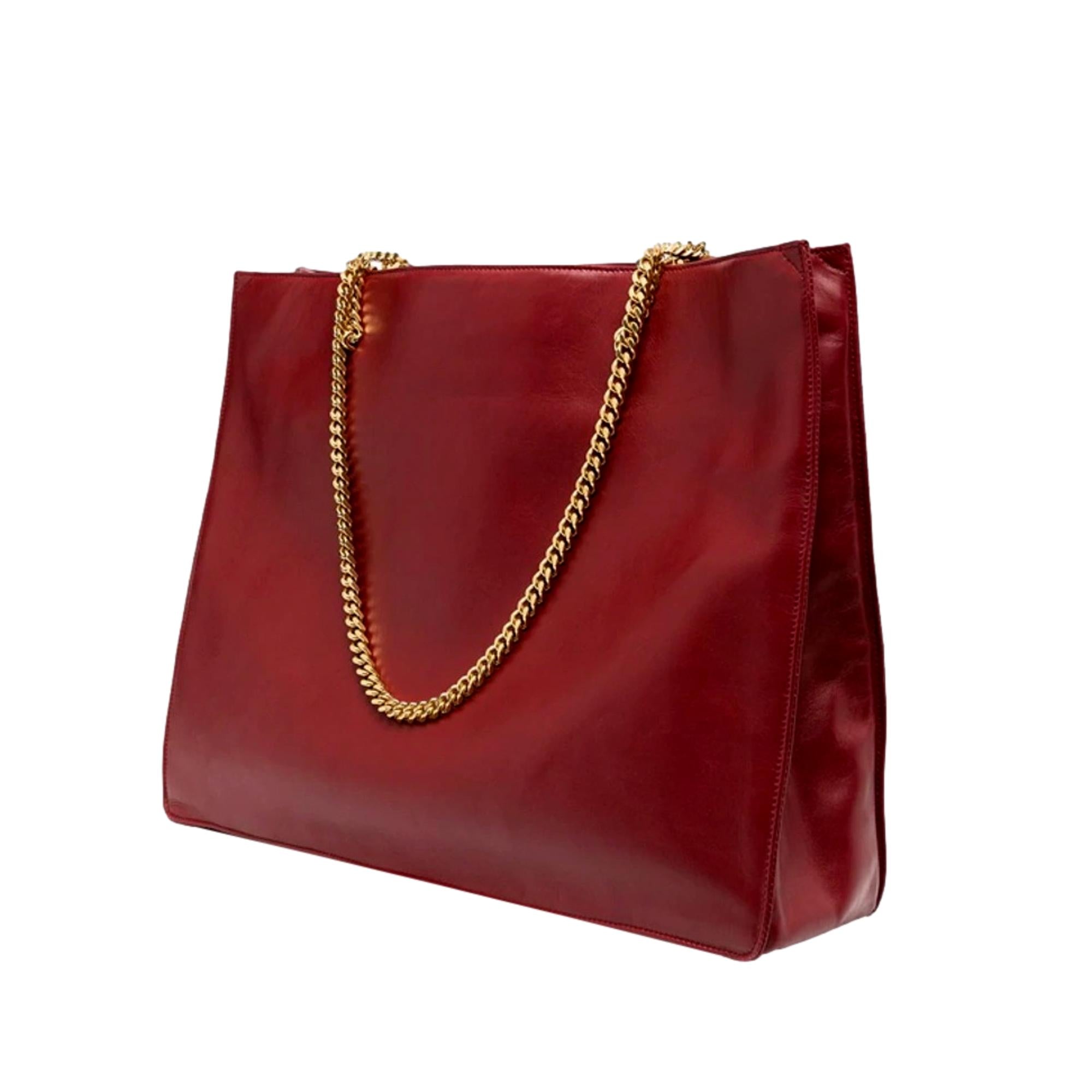 Saint Laurent Sloan Lux Tote Bag: Leather Shoulder Elegance