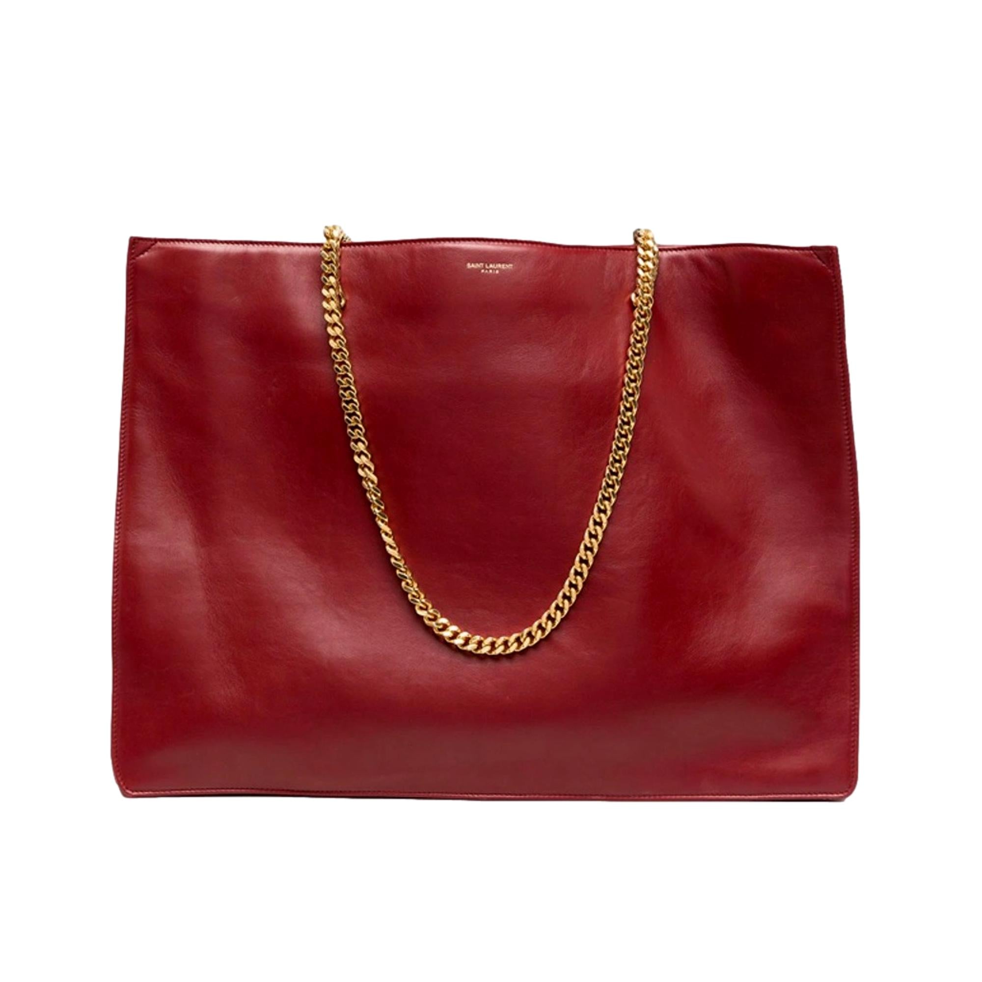 Saint Laurent Sloan Lux Tote Bag: Leather Shoulder Elegance