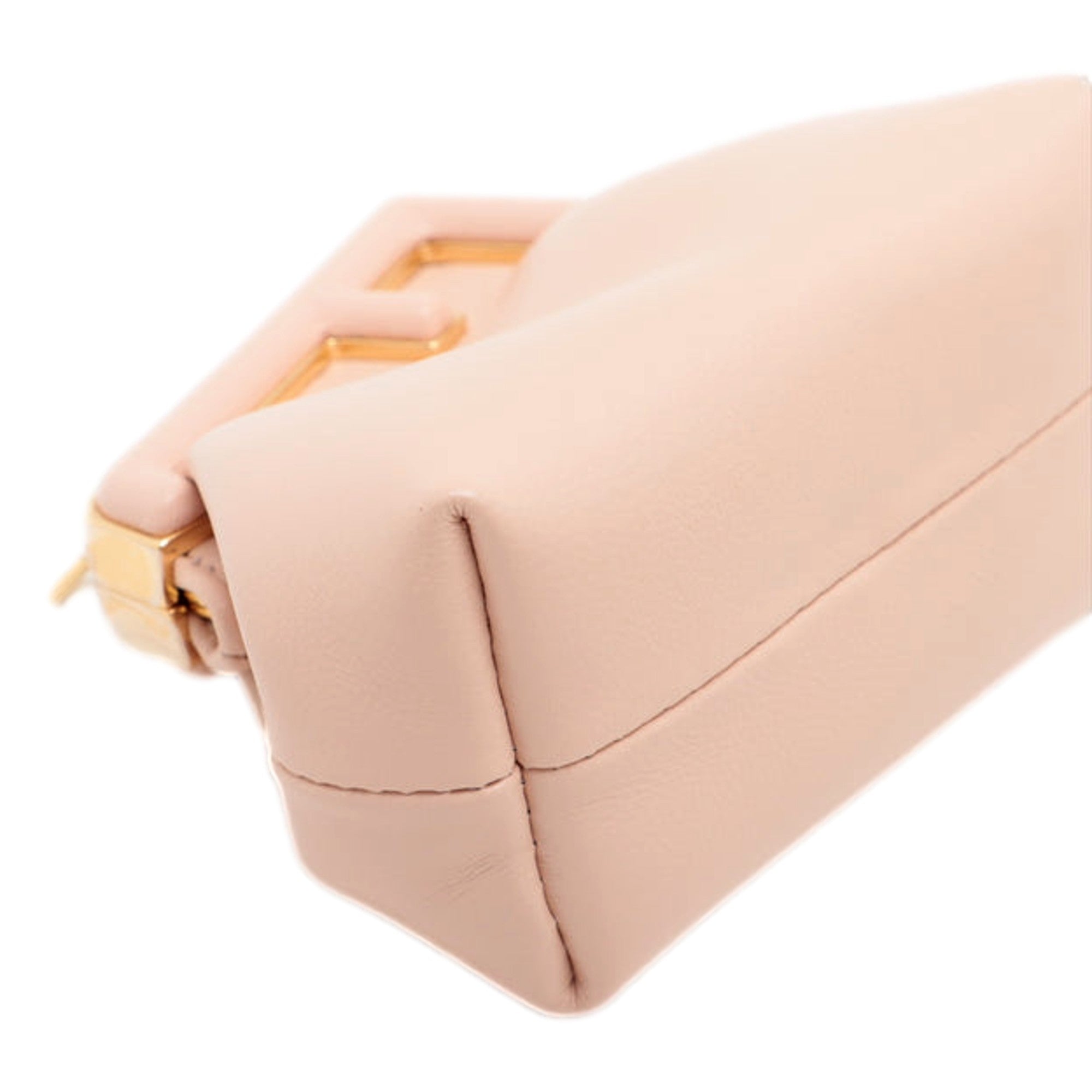 Fendi Charm Pouch Bag: Powder Pink Leather Elegance Pouch