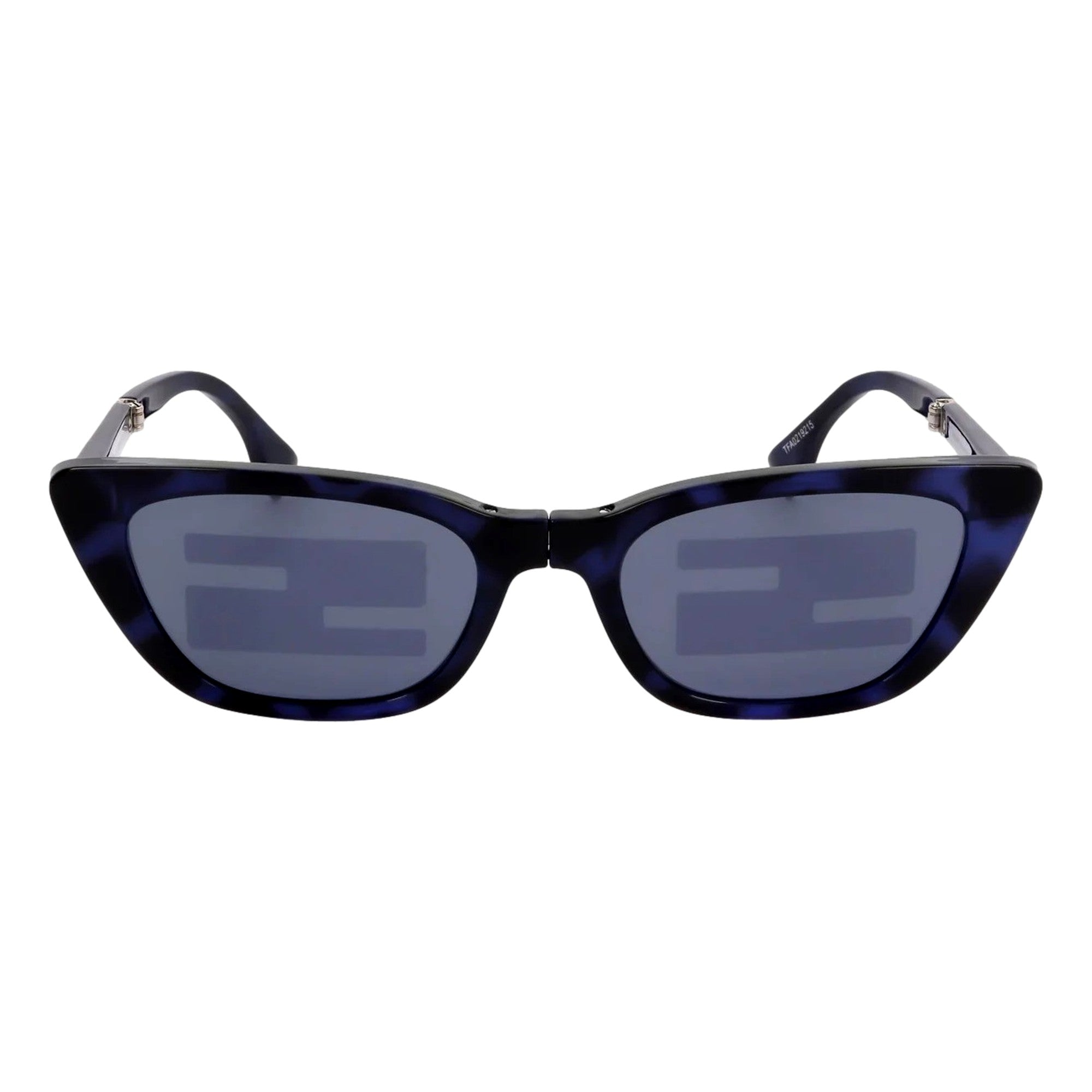 Elegant Fendi Sunglasses: Stylish FF Shades for Women -  Fendi Women's Injected Touch of FF Blue Havana Sunglasses combine sophisticated design with essential sun protection. Crafted in Italy, these sunglasses feature 100% UV protection and showcase the iconic FF logo on the temples, ensuring both style and authenticity. Their blue Havana frame adds a refined touch, making them an expert choice for those seeking elegance and reliable eye care on sunny days. Dimensions: Arm Length: 14cm, Bridge Width: 1.9cm
