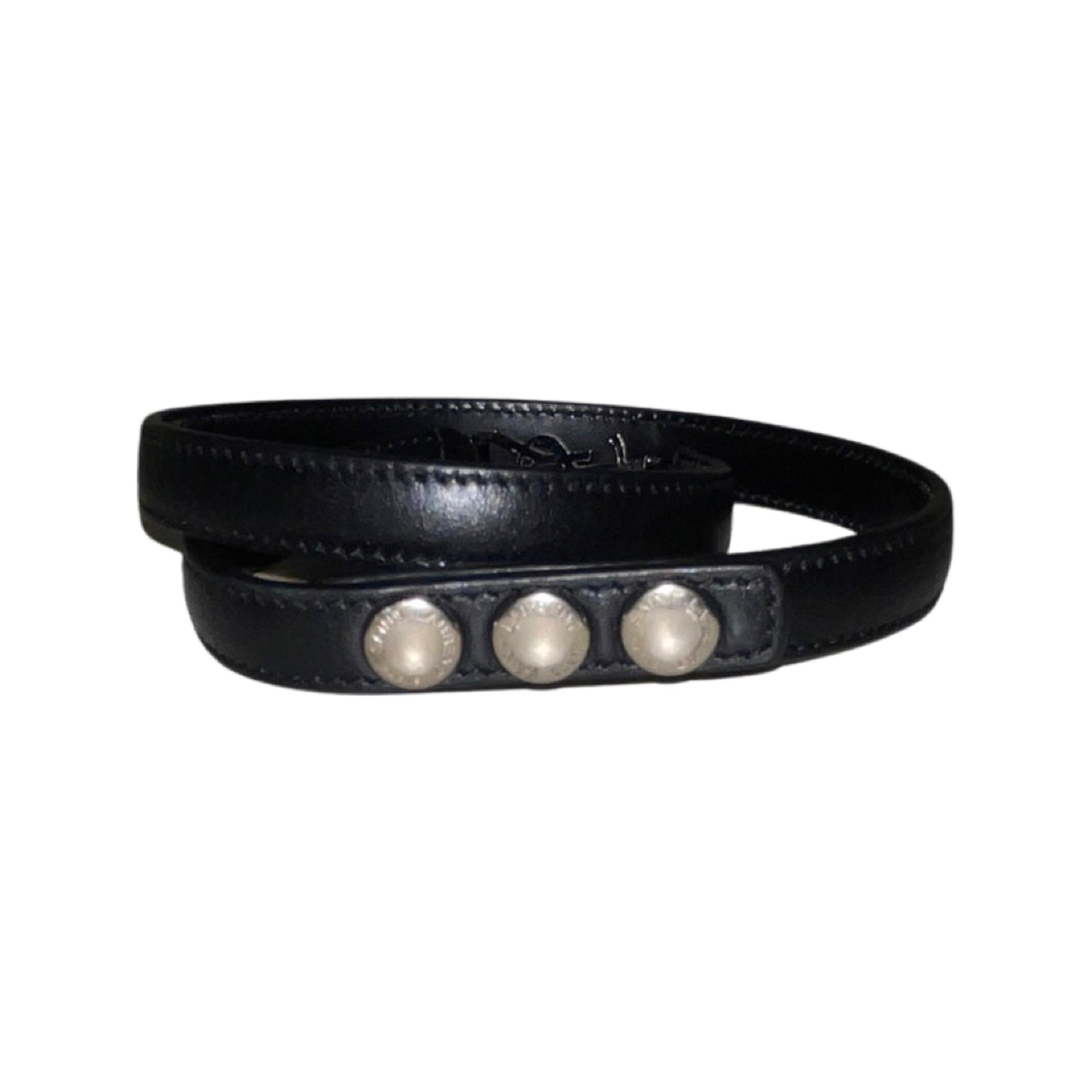 Saint Laurent Leather Wrap Bracelet - Iconic YSL Logo & Timeless Style