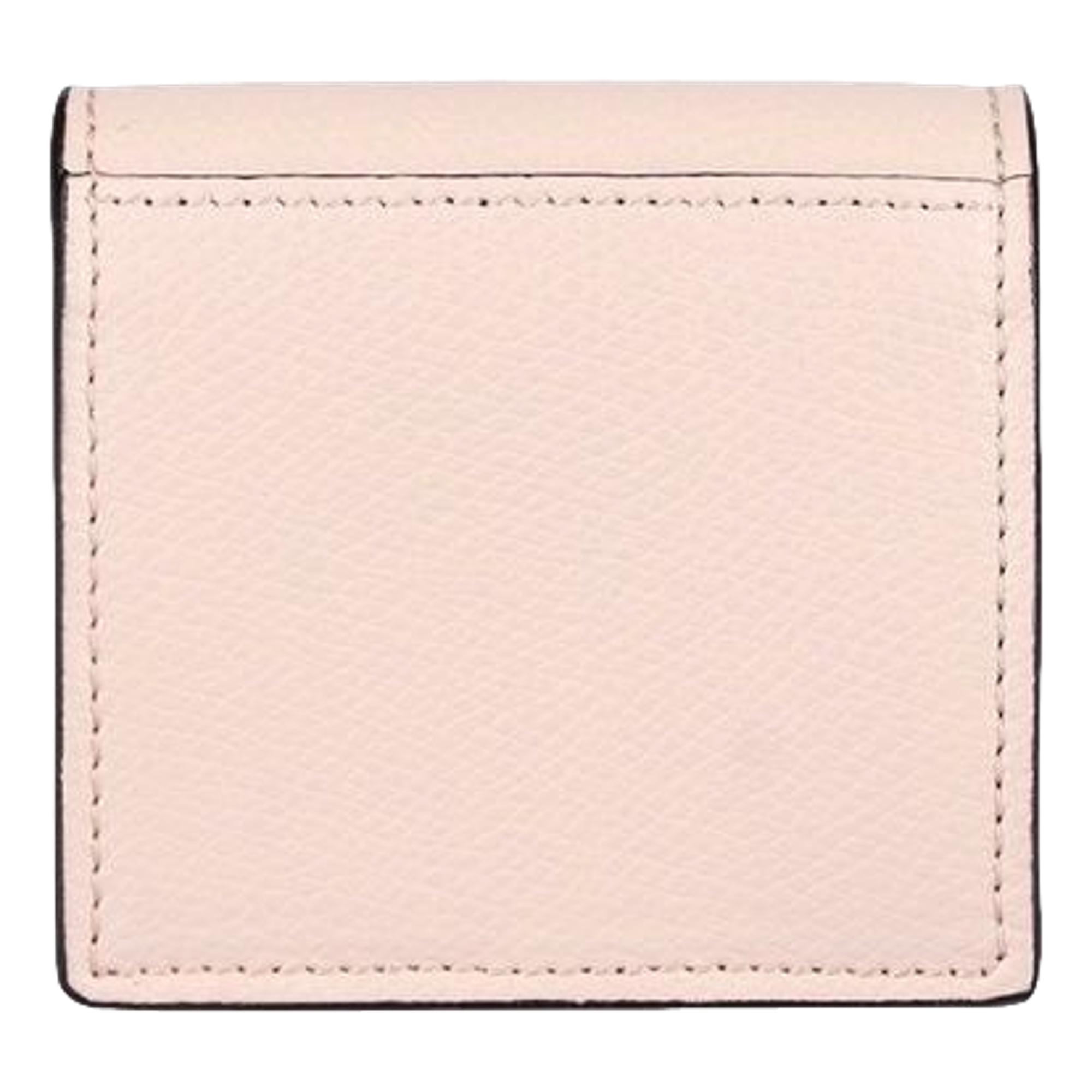 Fendi Poudre Pink Coin Case - Luxurious Calf Leather & Gold Logo