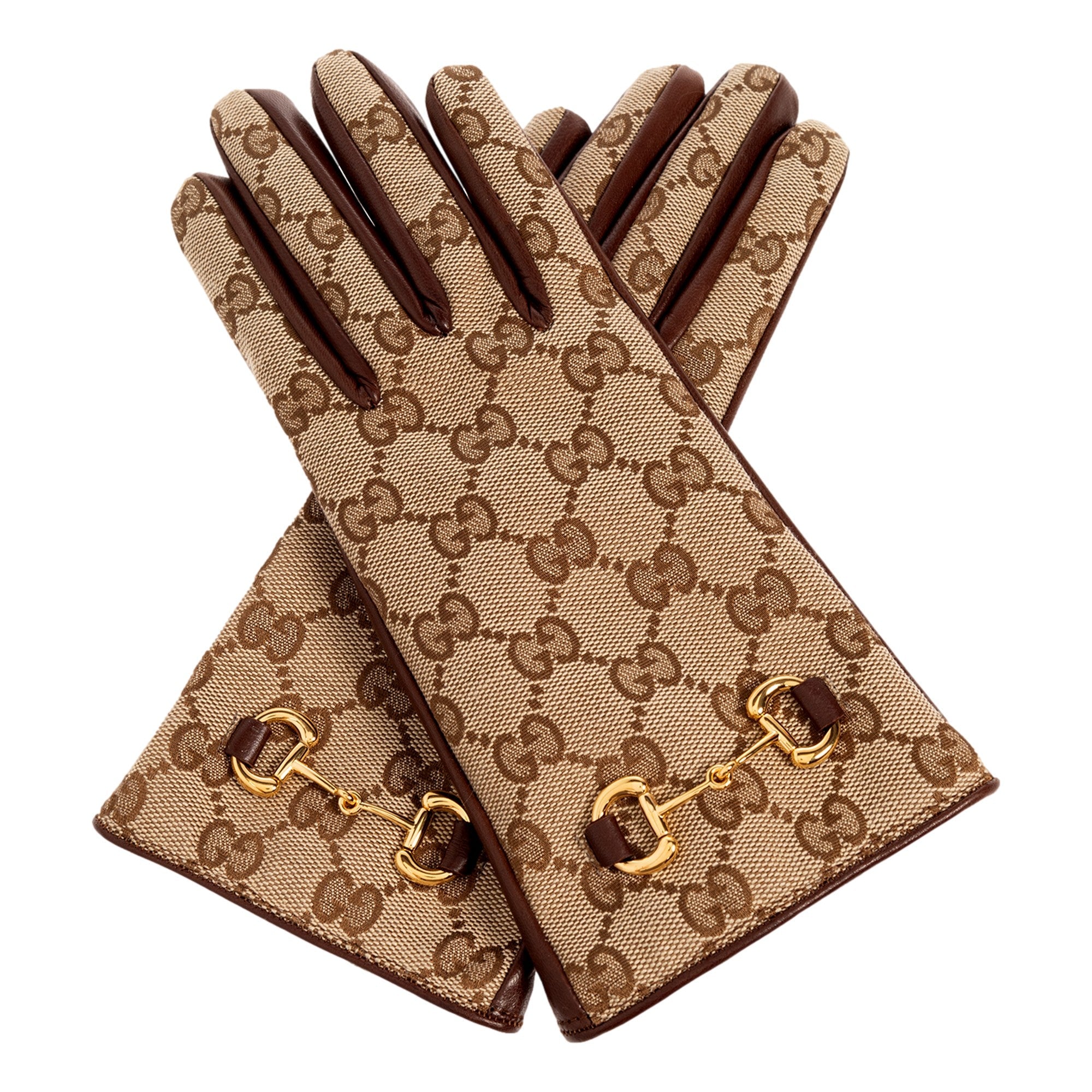 Gucci Monogram Leather Gloves - Elegance & Warmth in Style