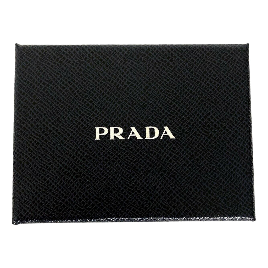 Prada Blue Ladies Wallet - Elegant Bifold Snap with Gold Logo