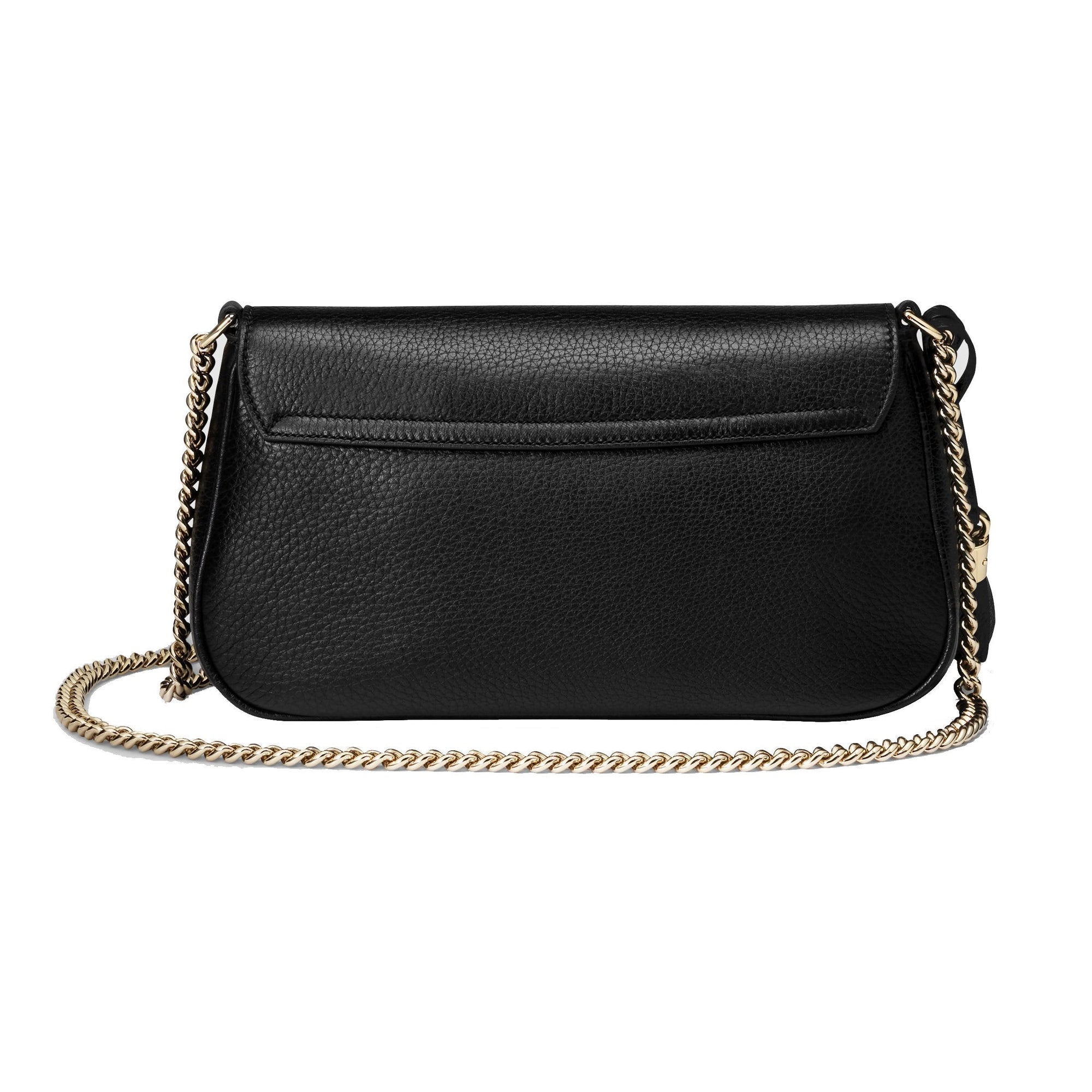 Gucci Soho Disco GG Bag - Elegant Black Leather Crossbody Bag