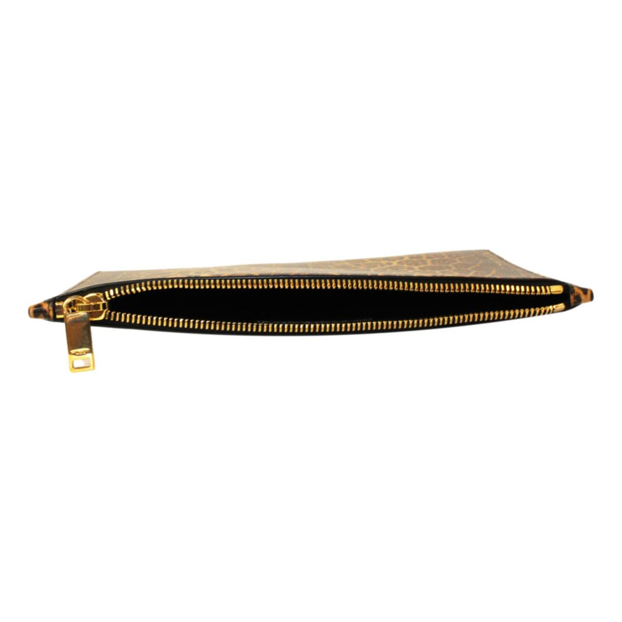 Saint Laurent Leopard Calfskin Medium Pouch: Luxurious Style &