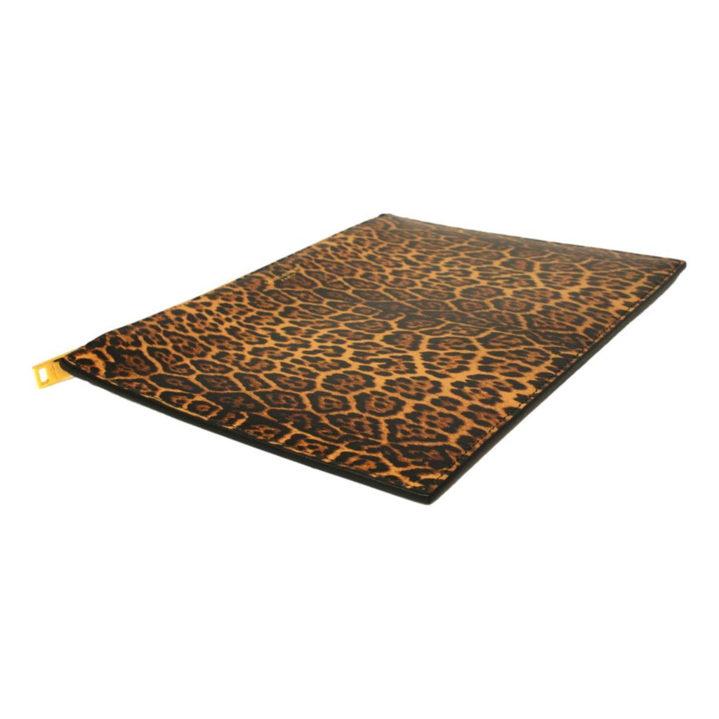 Saint Laurent Leopard Calfskin Medium Pouch: Luxurious Style &