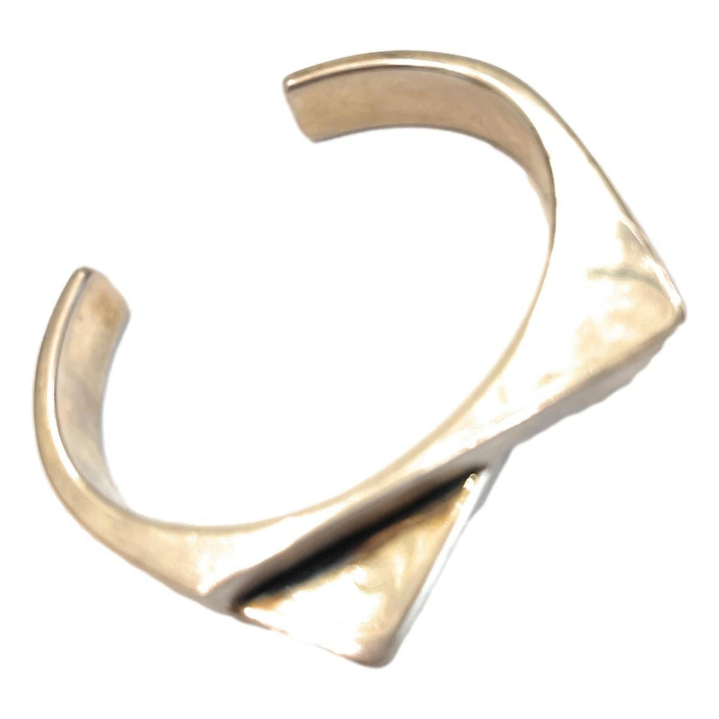 Saint Laurent Oxidized Silver Bracelet – Stylish Open Cuff Accessory