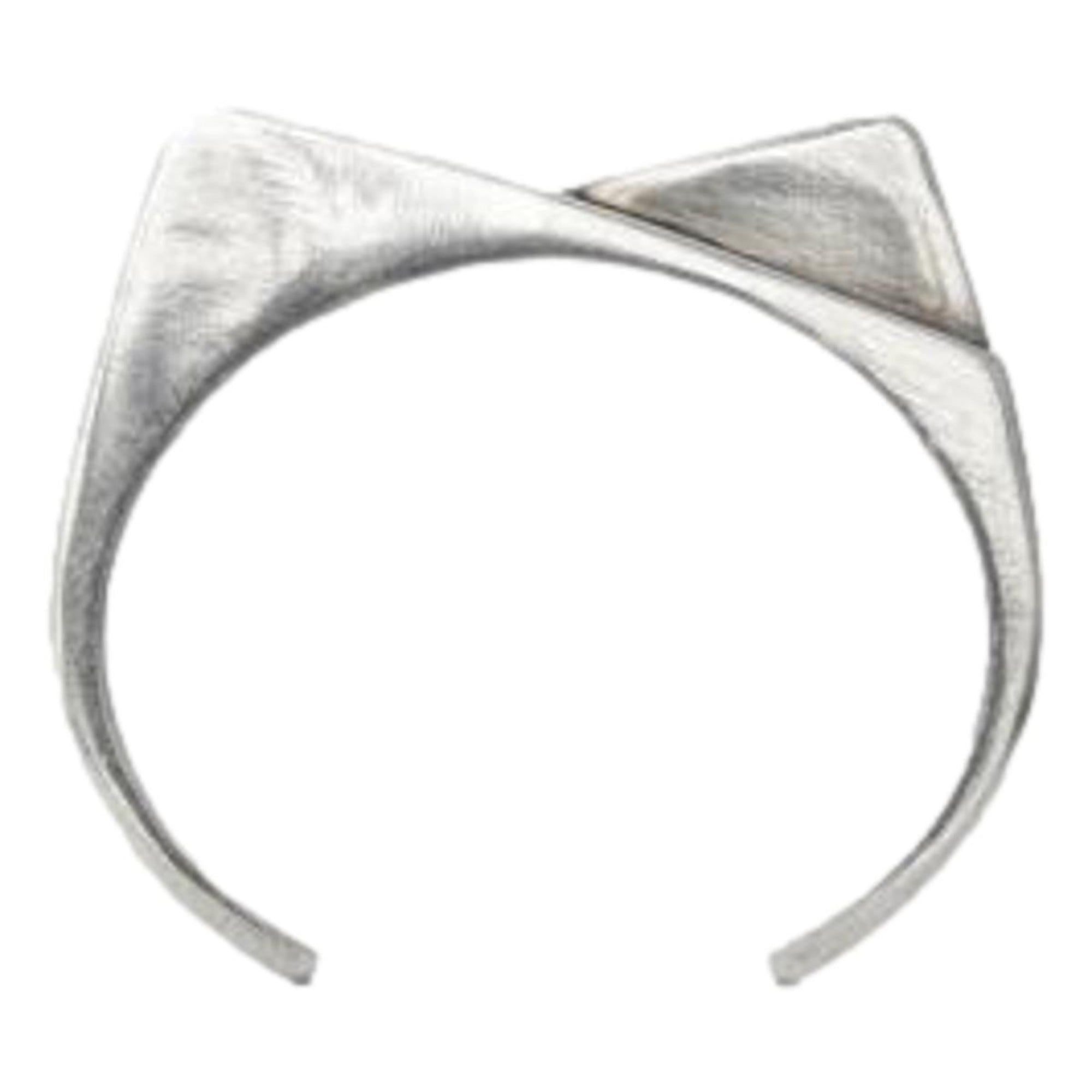 Saint Laurent Oxidized Silver Bracelet – Stylish Open Cuff Accessory
