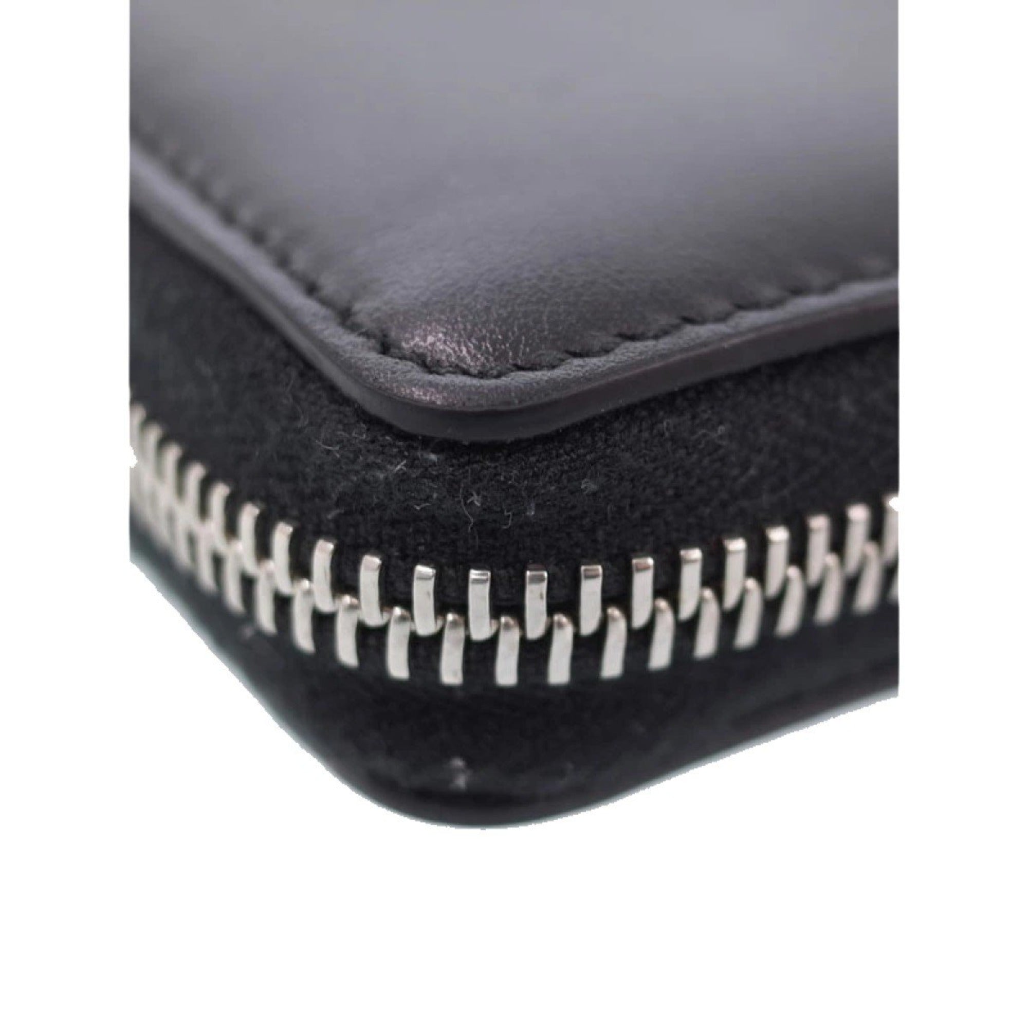 Gucci Black Leather Wallet | Rainbow Lightning Logo & Luxury Design