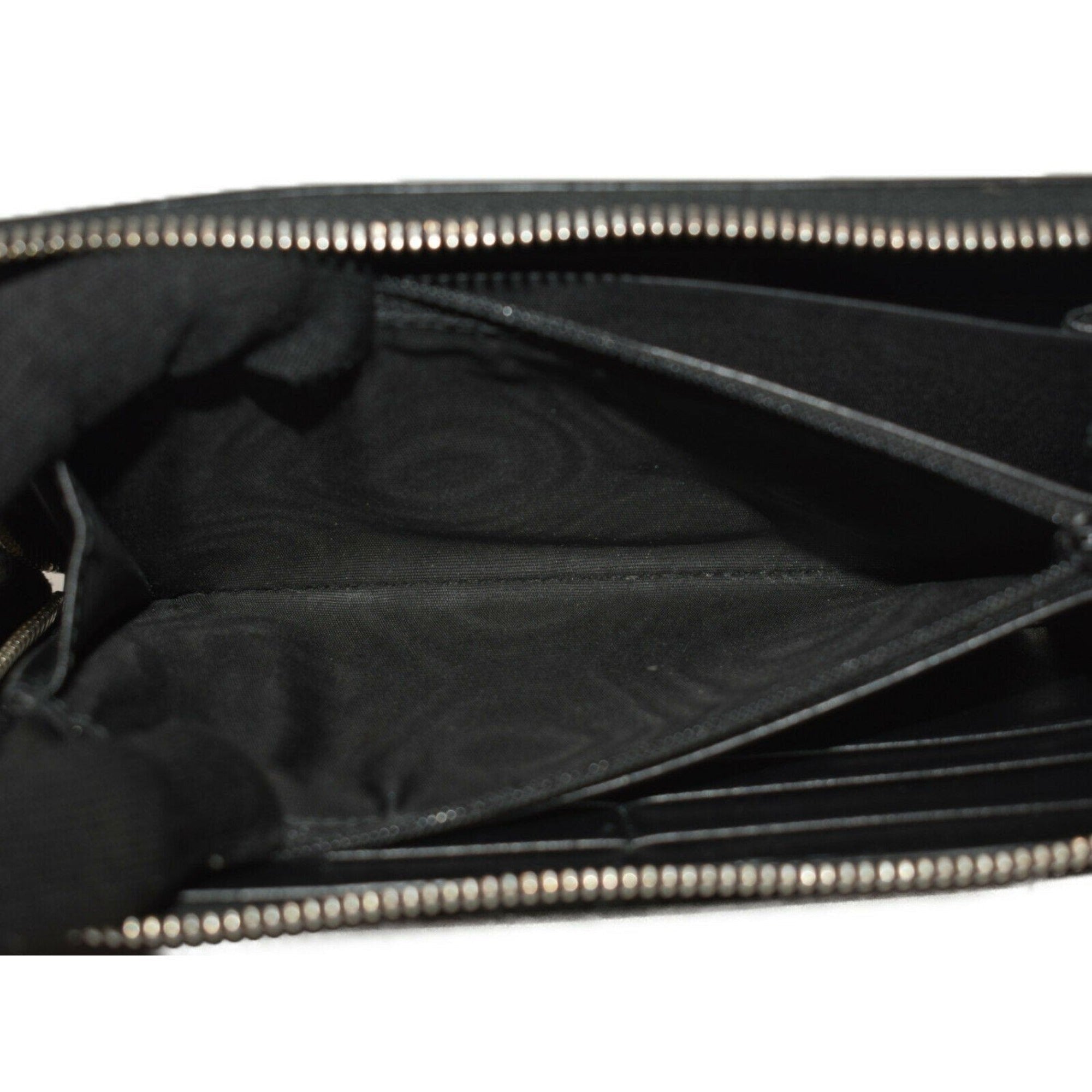 Gucci Black Leather Wallet | Rainbow Lightning Logo & Luxury Design
