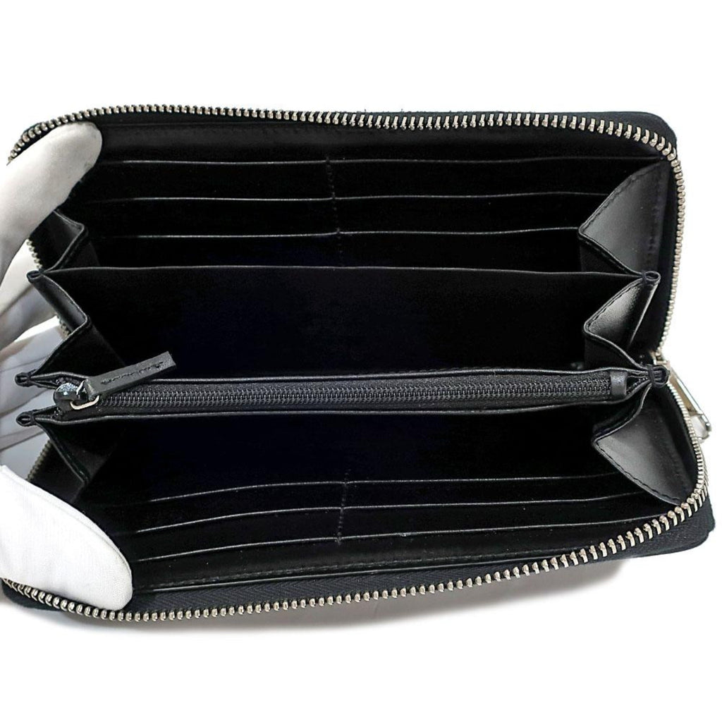 Gucci Black Leather Wallet | Rainbow Lightning Logo & Luxury Design