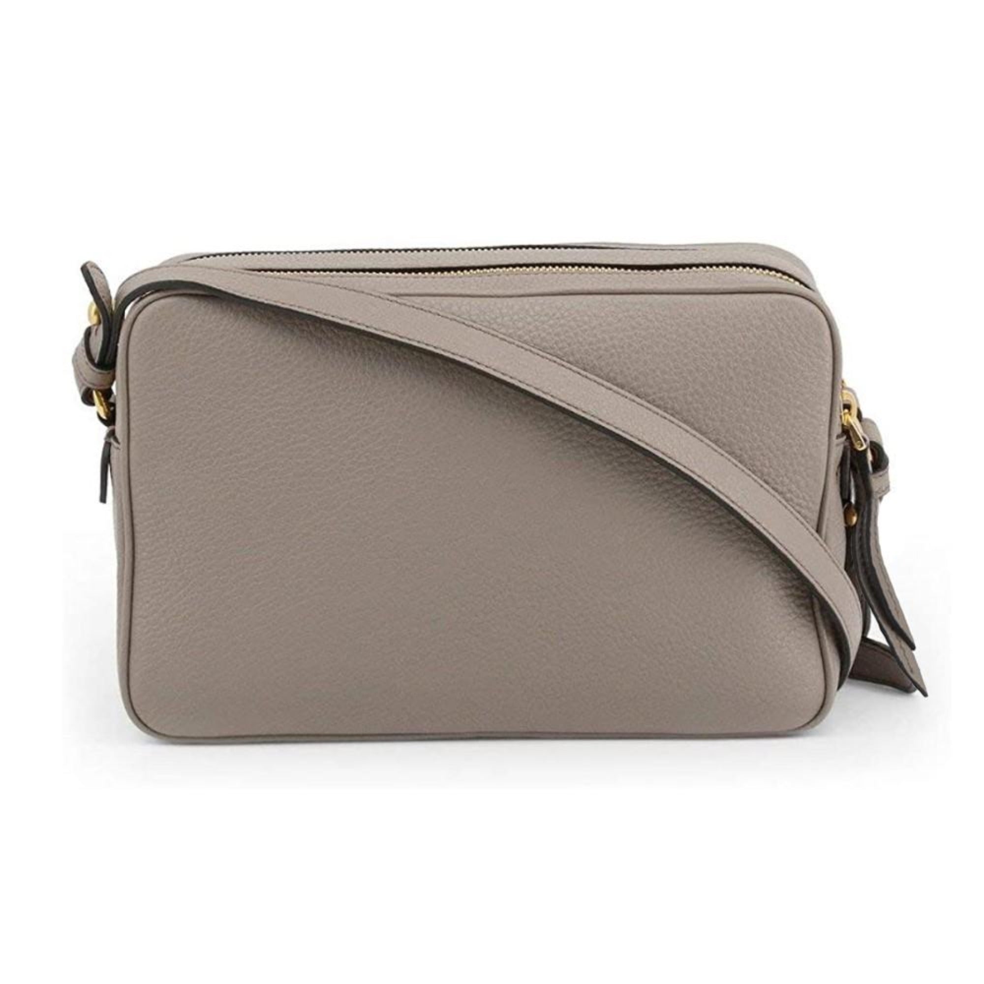 Prada Argilla Grey Leather Crossbody - Elegance Meets Functionality