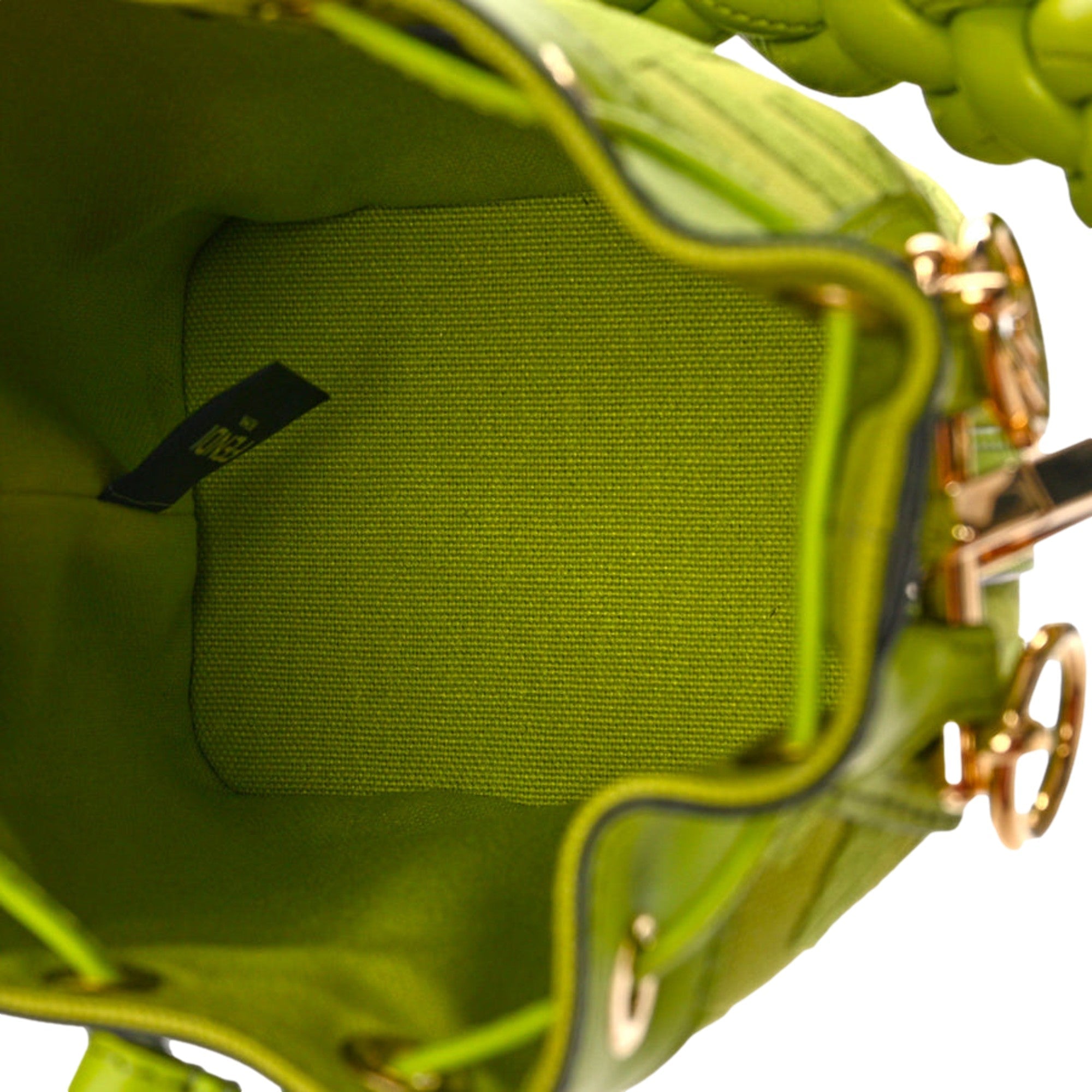 Bucket Bag Elegance: Fendi Bag, Mini Bag in Wasabi Green Luxury