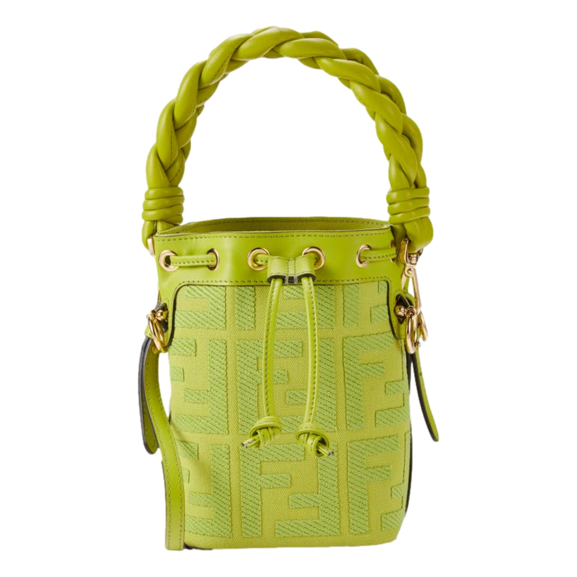 Bucket Bag Elegance: Fendi Bag, Mini Bag in Wasabi Green Luxury
